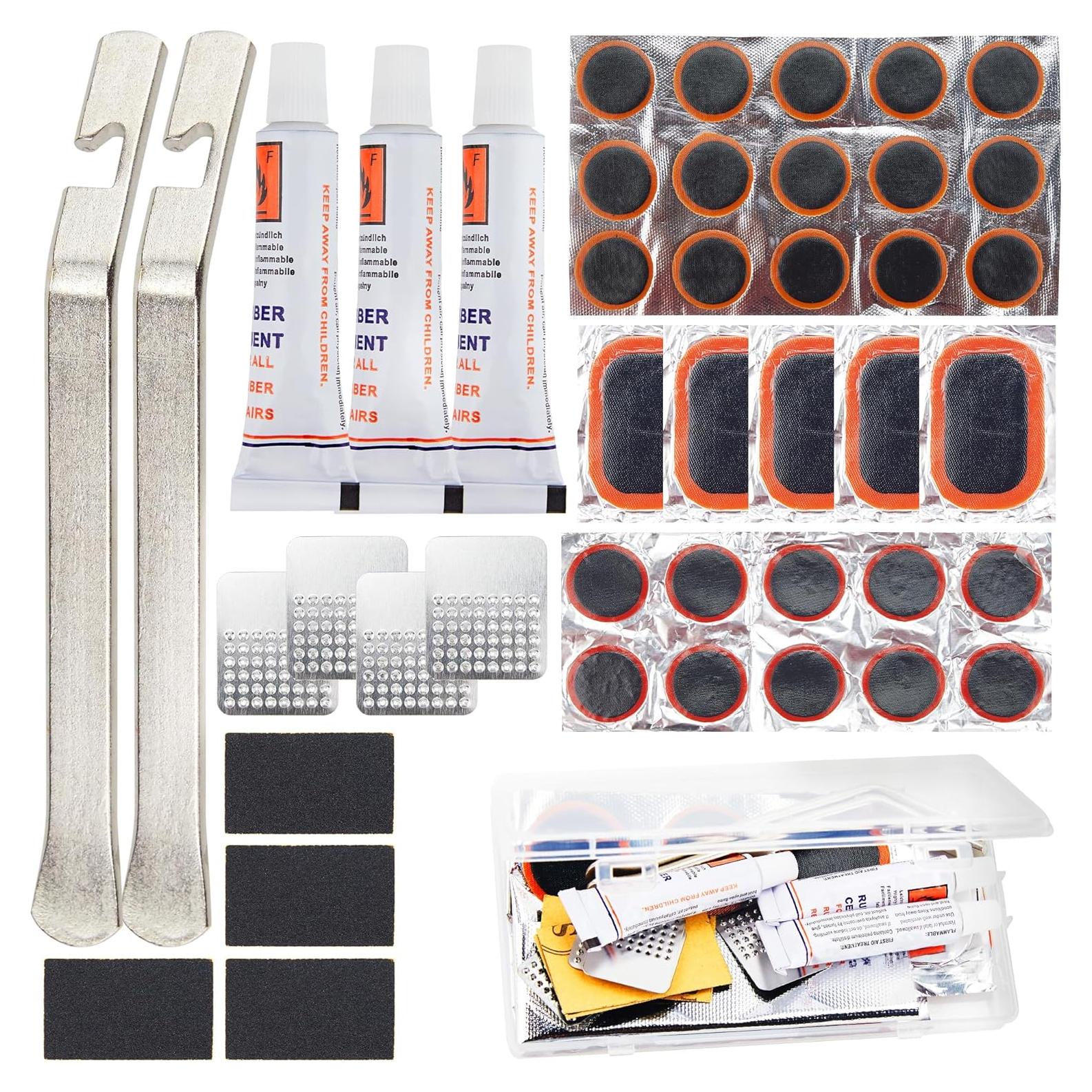 Kit de Reparación de Neumáticos DDJ 43 Piezas para Bicicletas