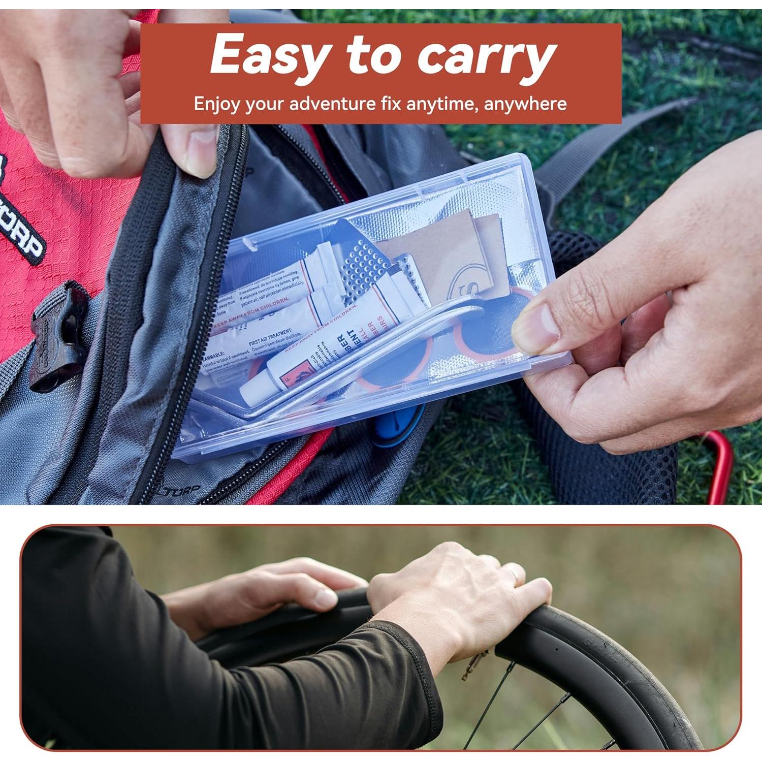 Kit de Reparación de Neumáticos DDJ 43 Piezas para Bicicletas