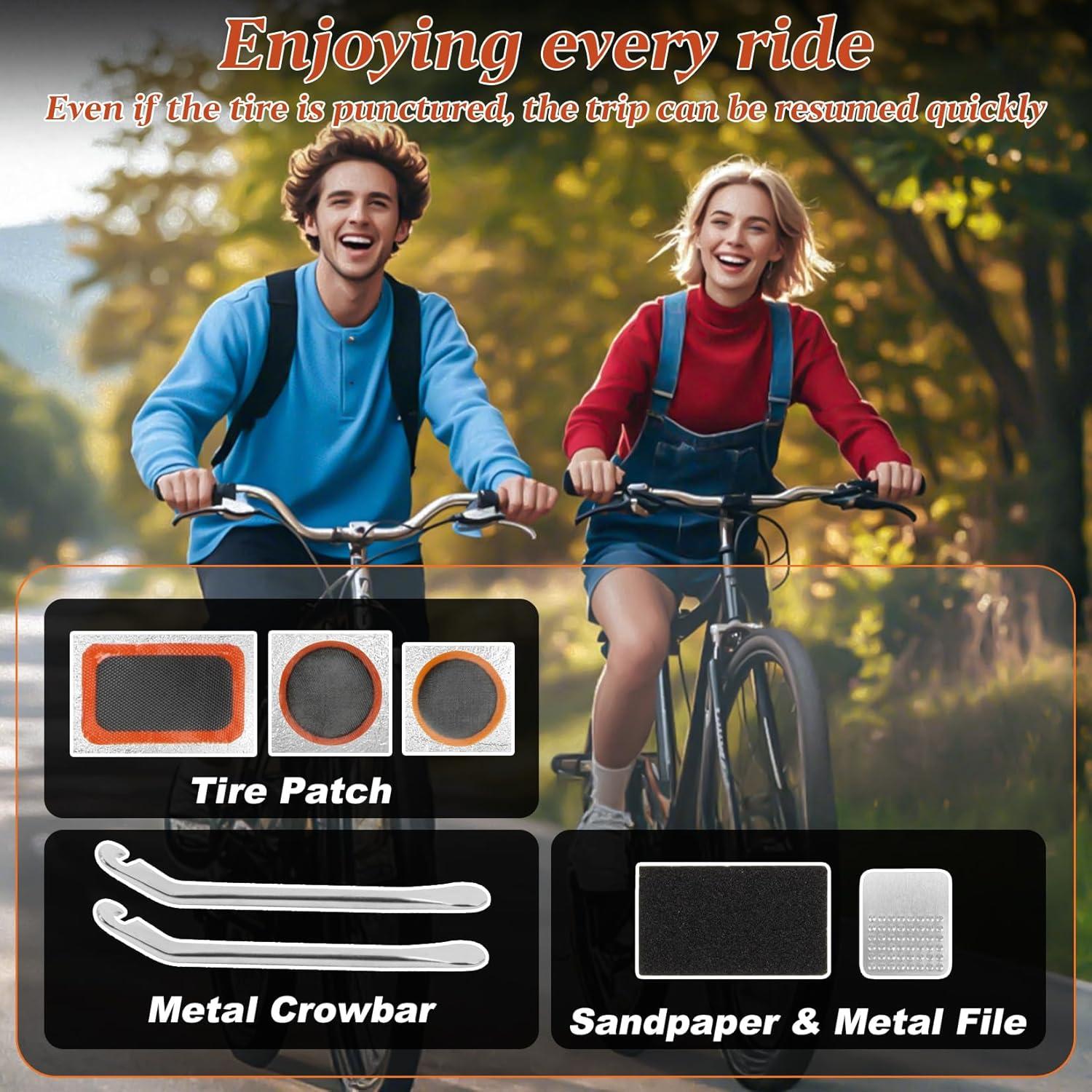 Kit de Reparación de Neumáticos de Bicicleta RAINFLOW 66PCS