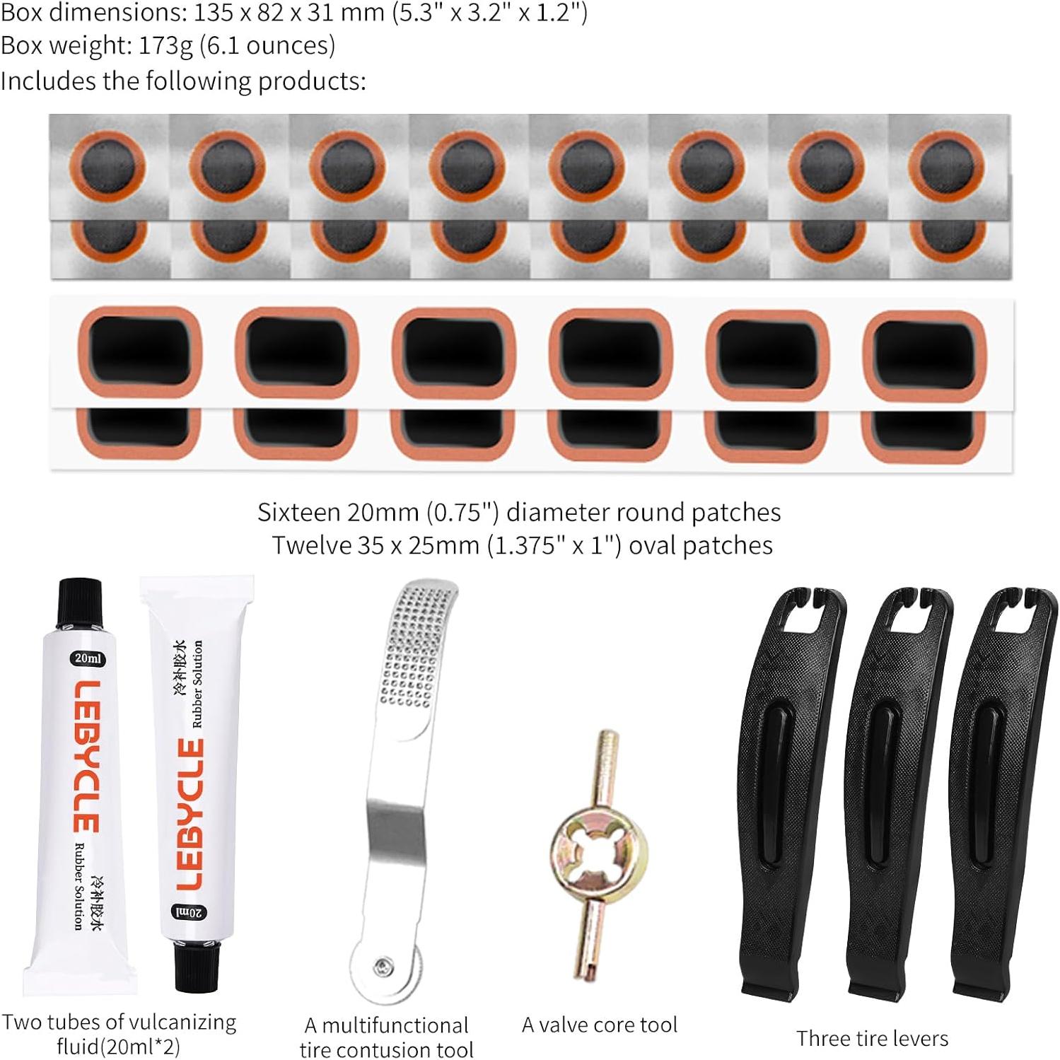 Kit de Reparación de Neumáticos de Bicicleta SHANGWU 35 PCS