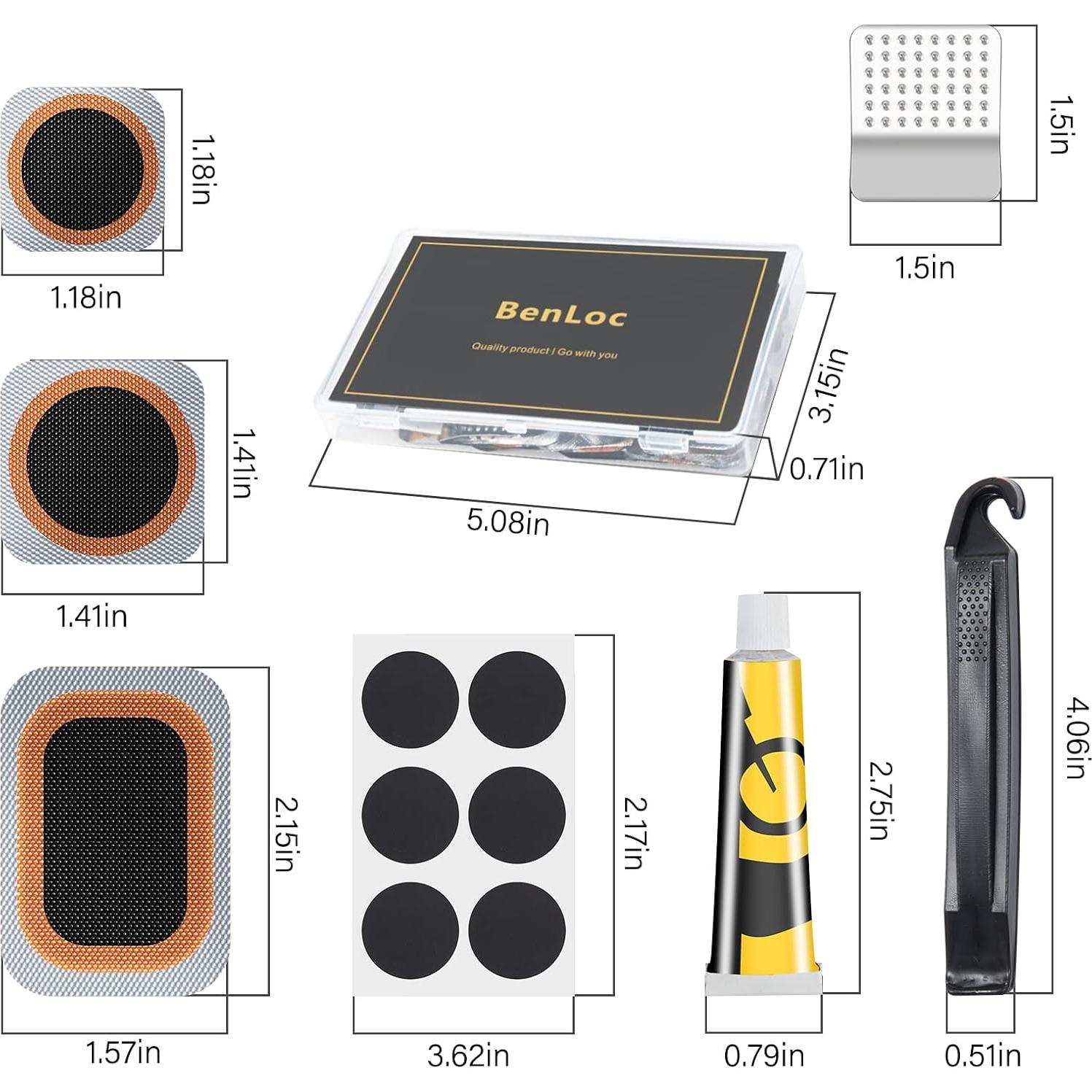 Kit de Reparación de Neumáticos Dexnoca - 26 Pzs, Parches y Herramientas