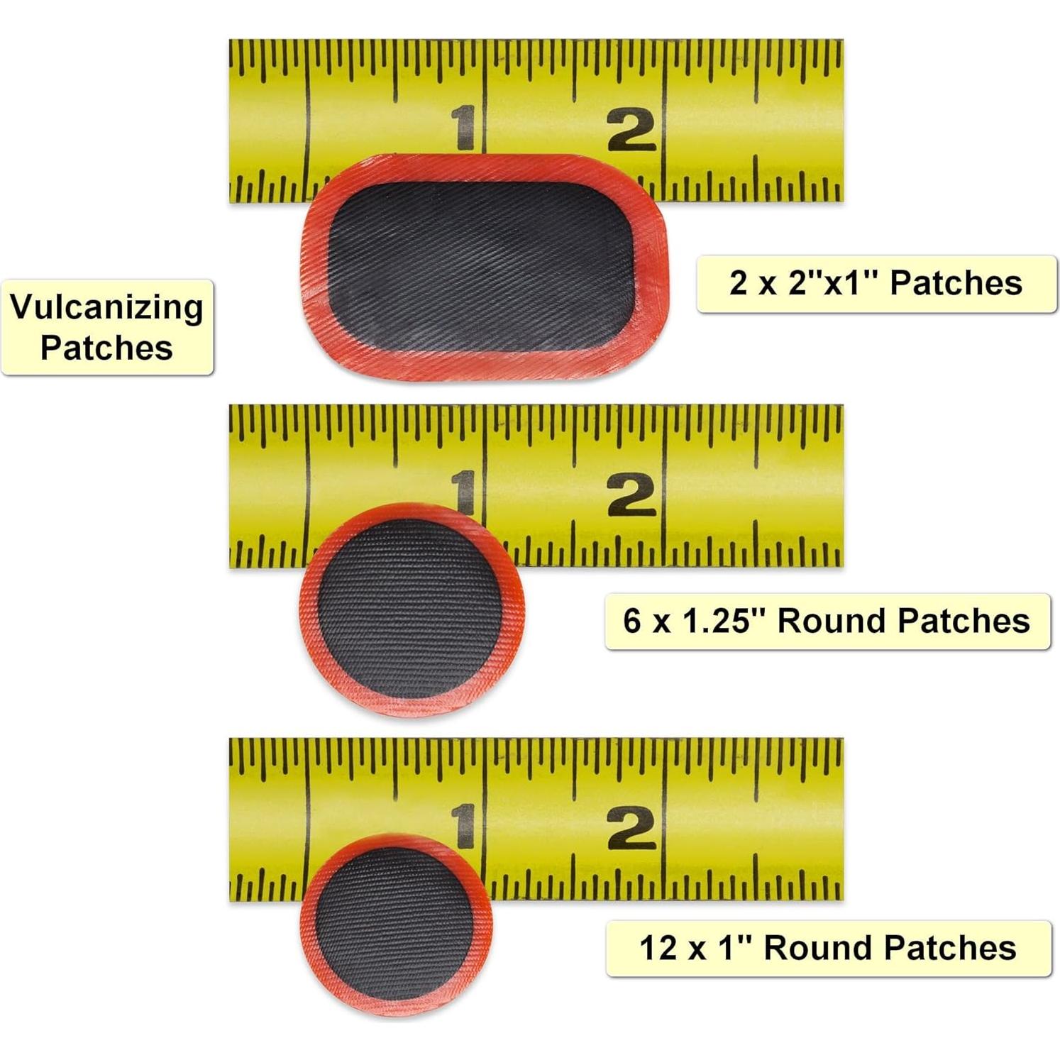 Kit de Parcheo de Neumáticos RocRide 36 Piezas - Vulcanizantes y Autoadhesivos