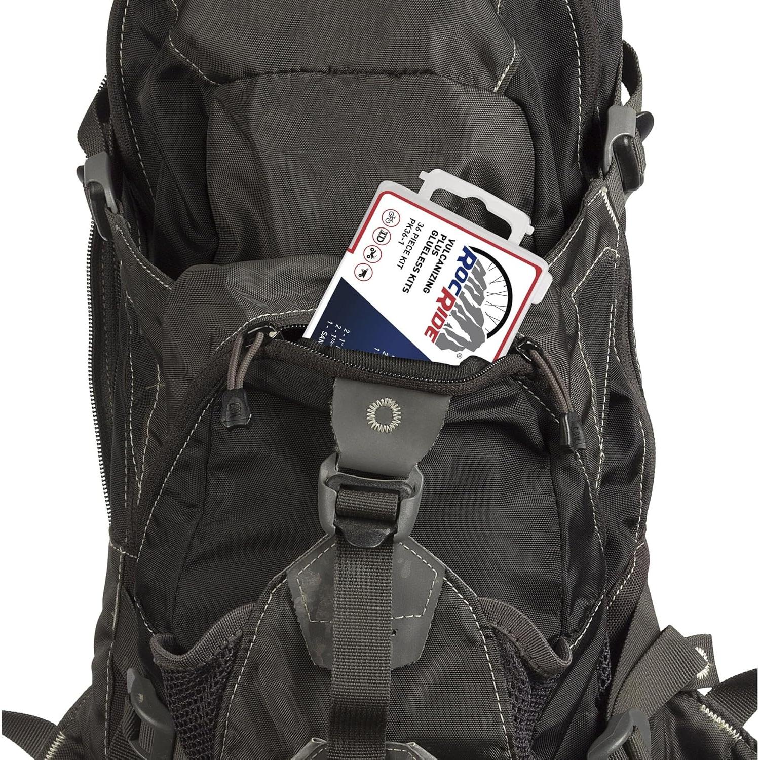 Kit de Parcheo de Neumáticos RocRide 36 Piezas - Vulcanizantes y Autoadhesivos