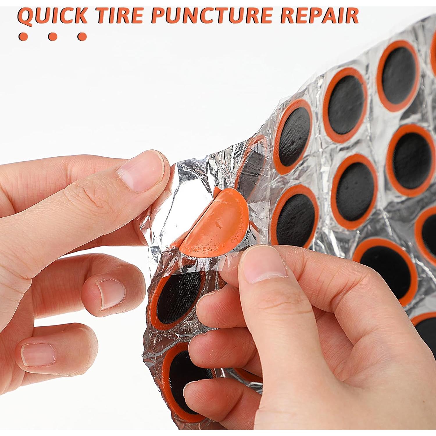 Kit de 96 Parches de Neumático de Bicicleta Mozeat Lens 25mm