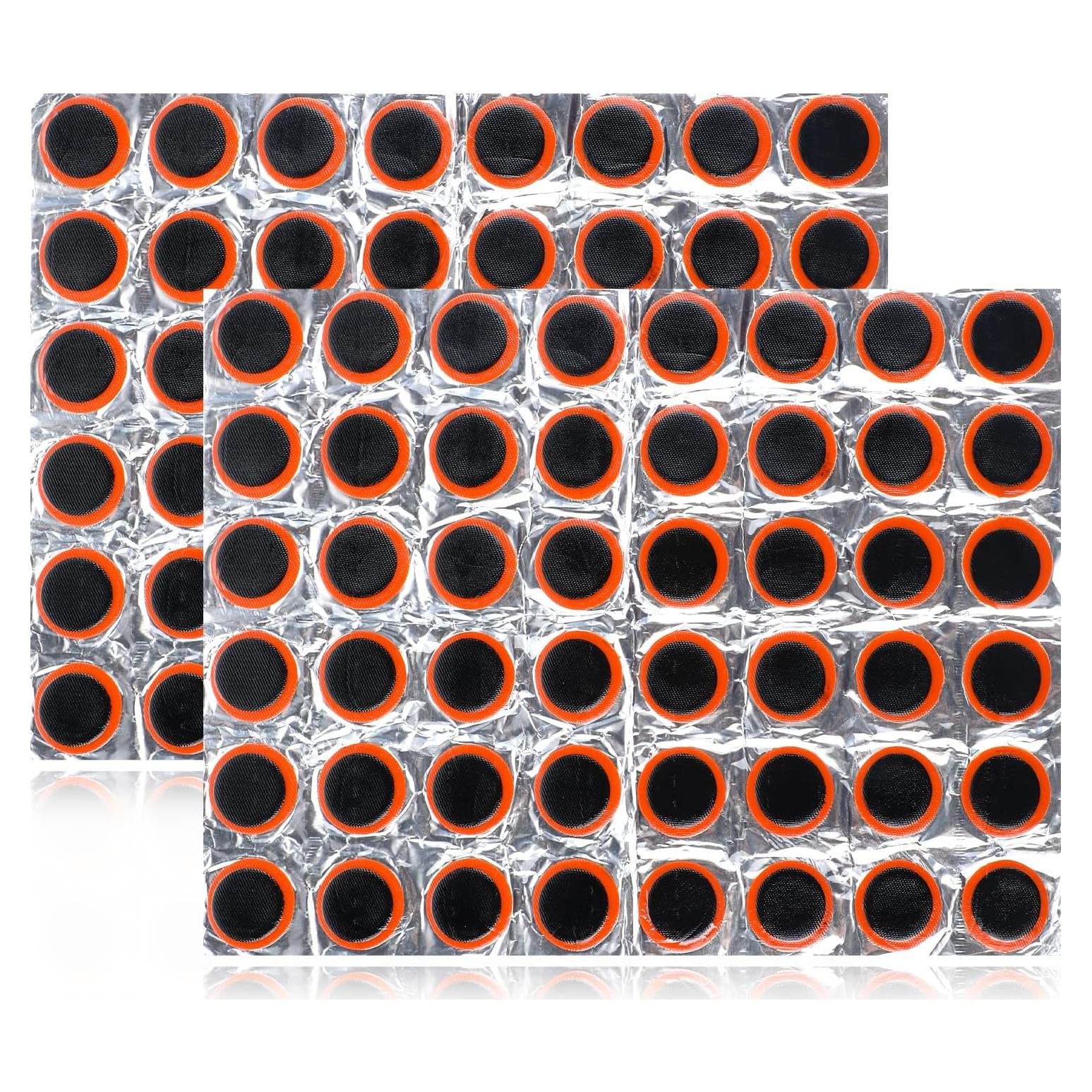 Giantree 96 Piezas Parche de Neumático de Bicicleta Goma