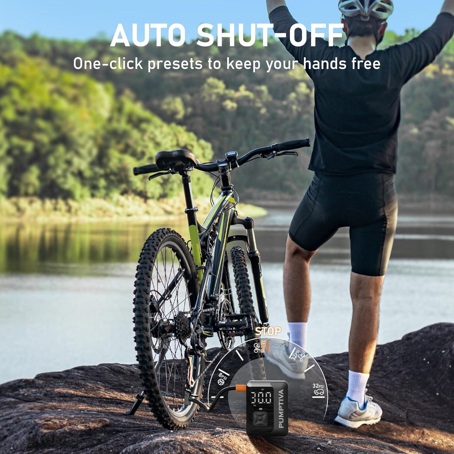 Compresor de Aire Portátil Pumptiva P011 150 PSI con Luz LED