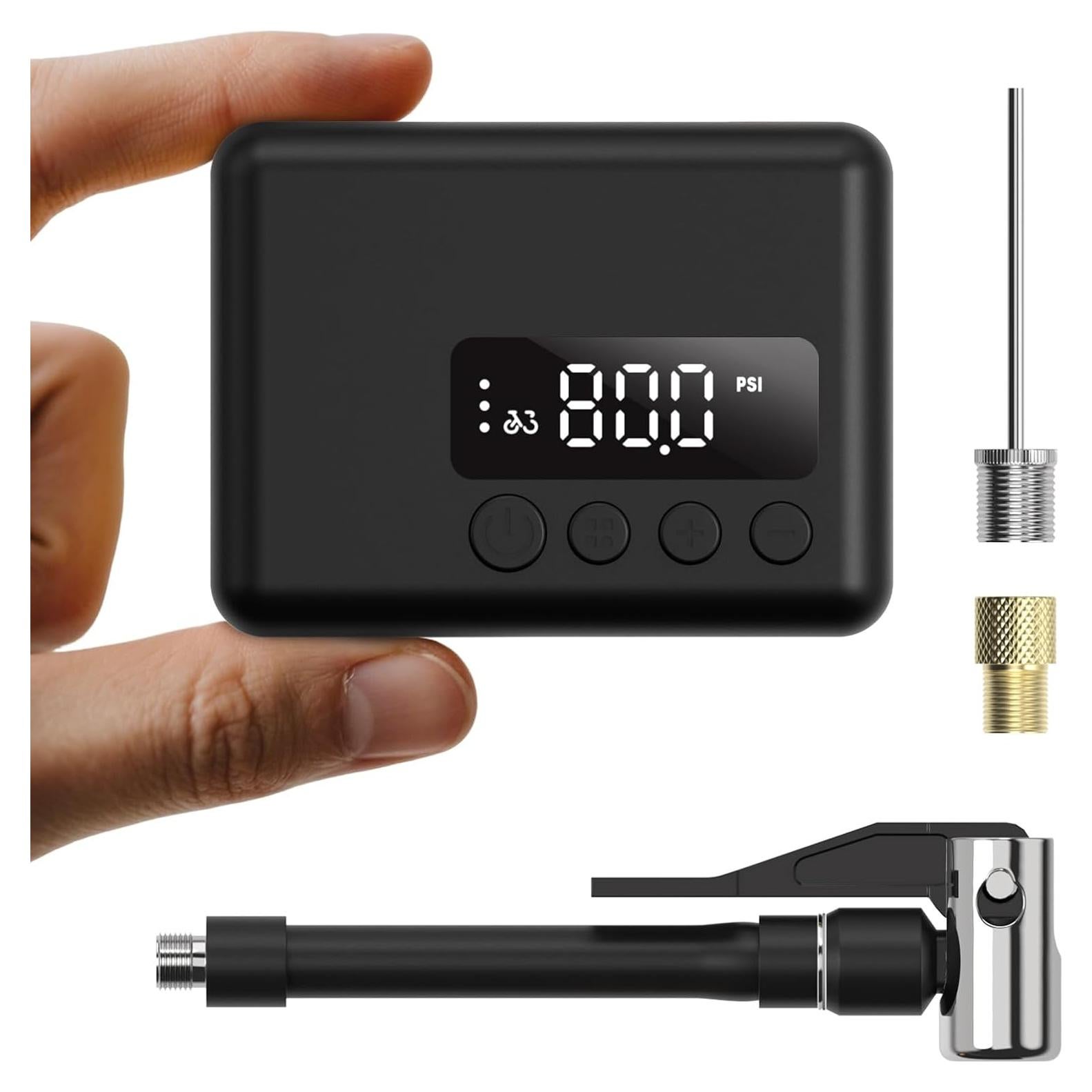 Mini Bomba Eléctrica de Bicicleta Tenlox 150, Inflado Rápido 25s