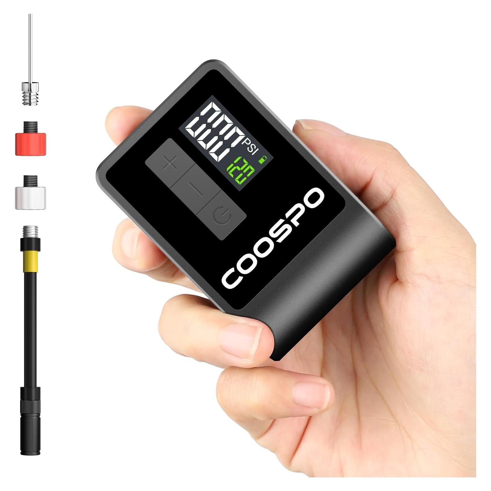 Bomba de Bicicleta Eléctrica CooSpo AP-B1, 120 PSI, Portátil