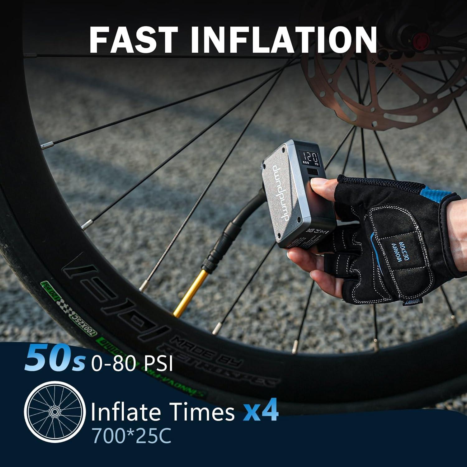 Mini bomba eléctrica de bicicleta dwndpump DP5 PRO 120 PSI