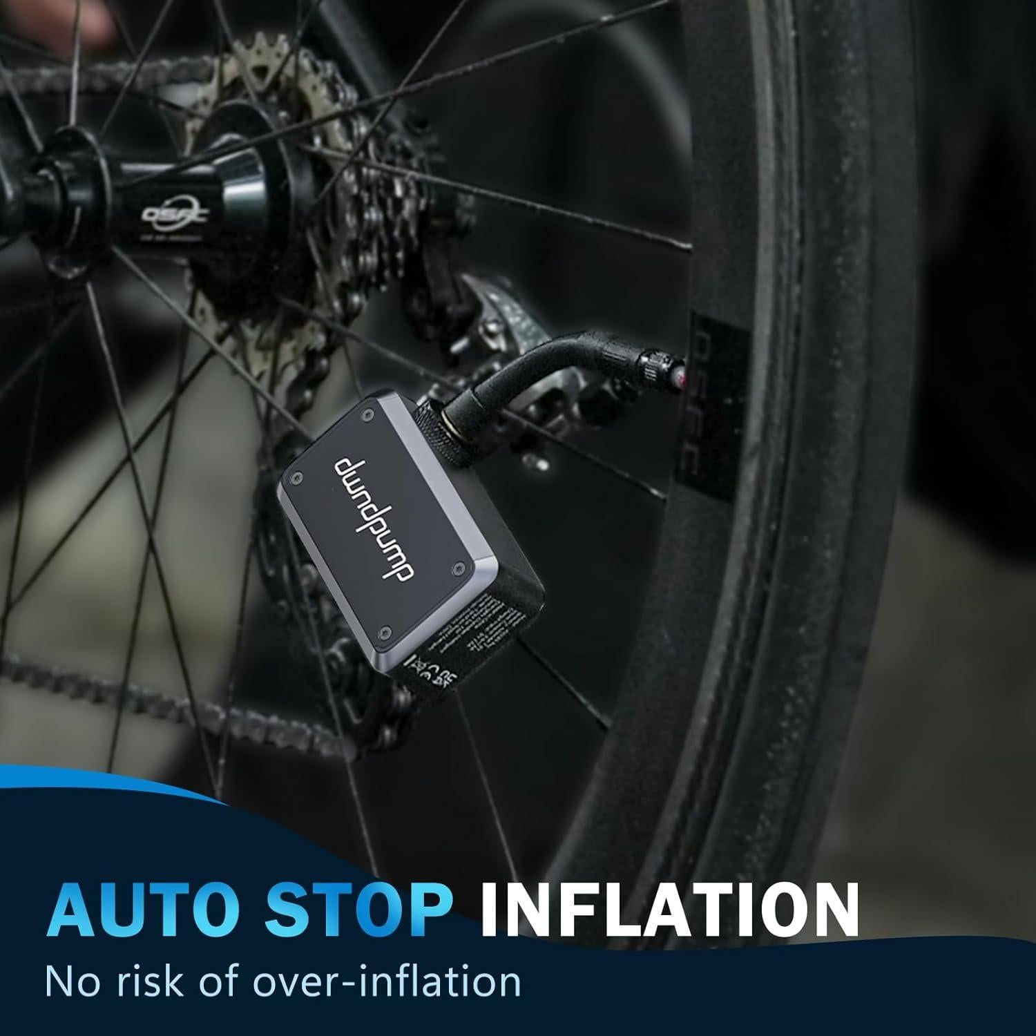 Mini bomba eléctrica de bicicleta dwndpump DP5 PRO 120 PSI