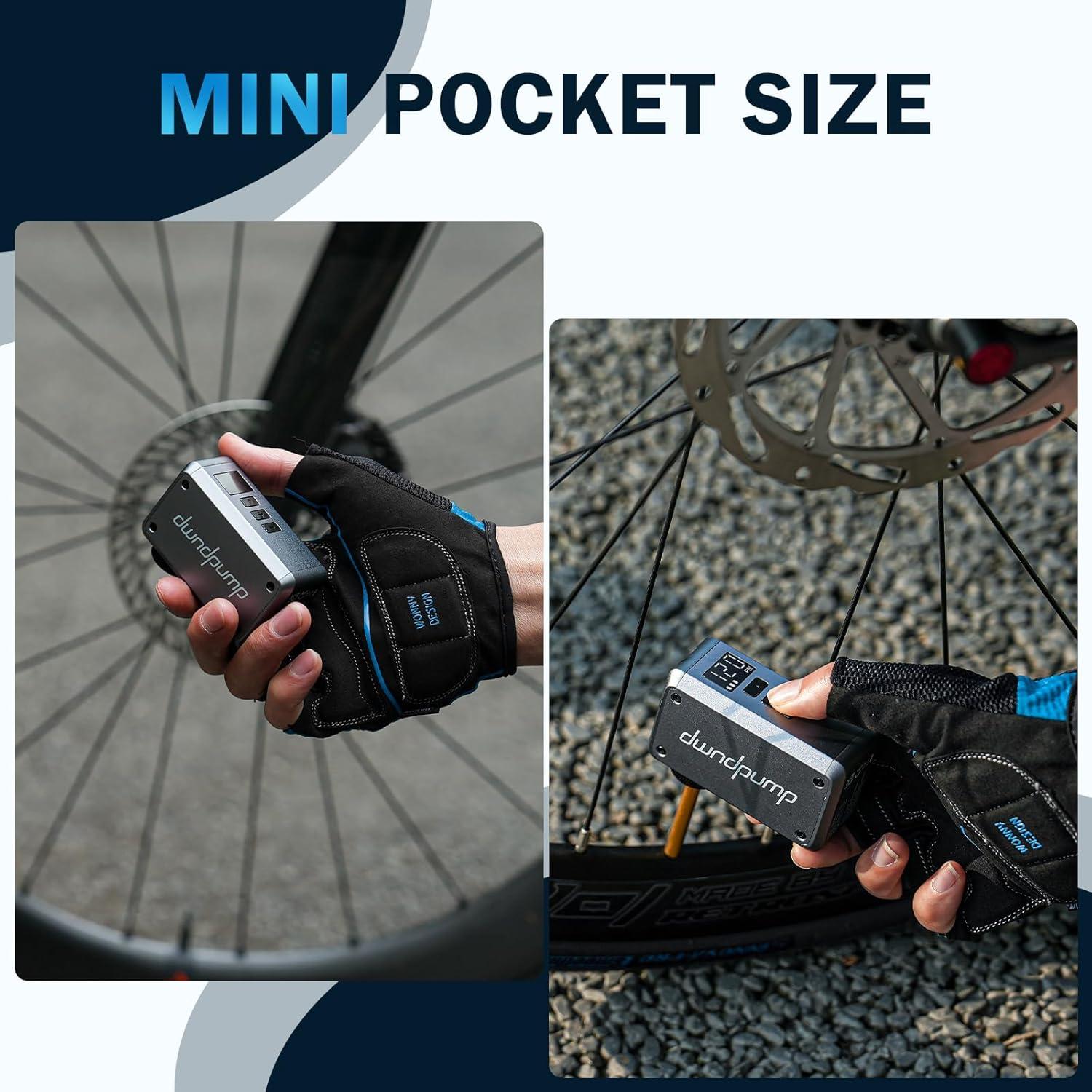 Mini bomba eléctrica de bicicleta dwndpump DP5 PRO 120 PSI