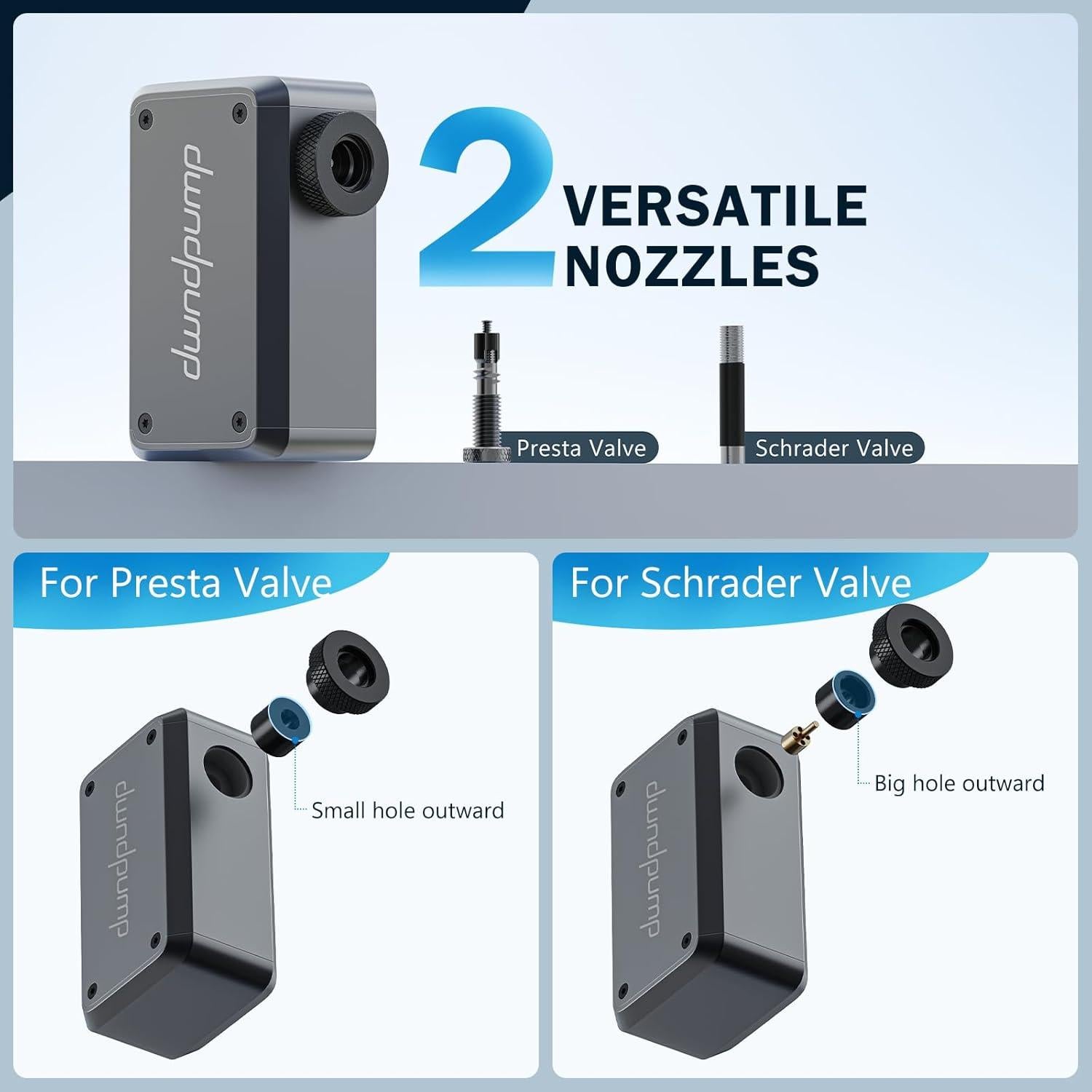 Mini bomba eléctrica de bicicleta dwndpump DP5 PRO 120 PSI