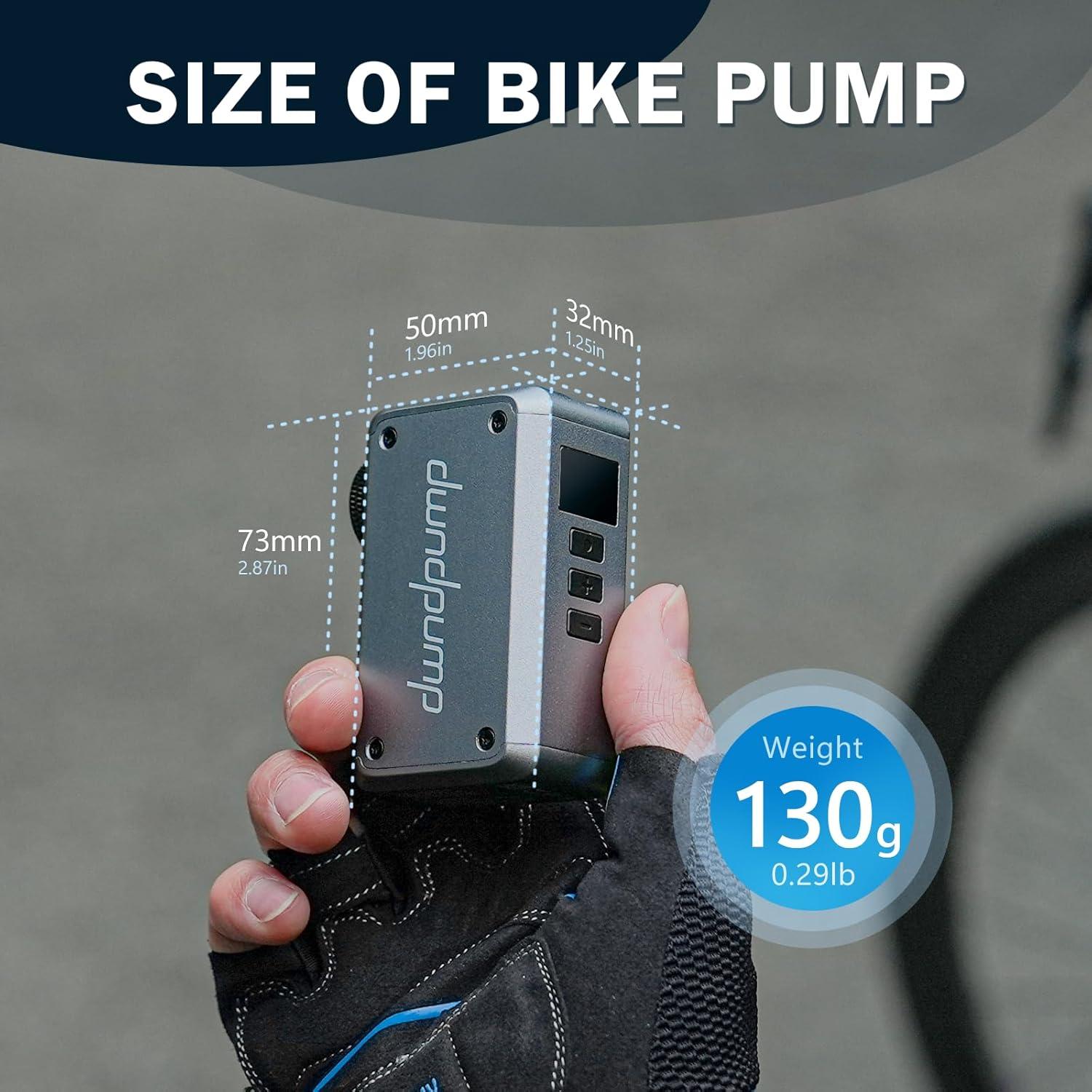 Mini bomba eléctrica de bicicleta dwndpump DP5 PRO 120 PSI