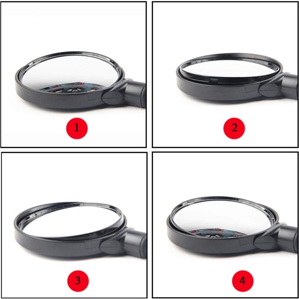 Espejo Retrovisor de Bicicleta DRCKHROS Ajustable 360° 7.62 cm