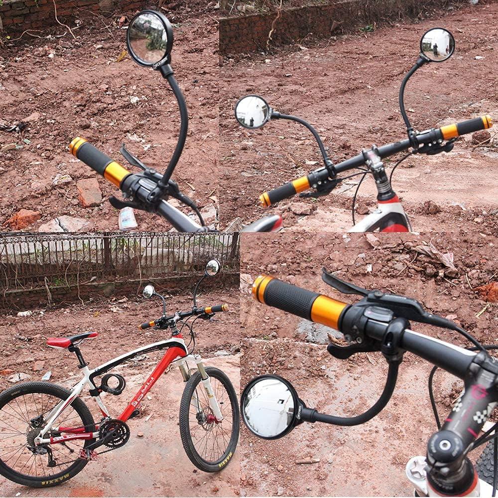 Espejo Retrovisor de Bicicleta DRCKHROS Ajustable 360° 7.62 cm