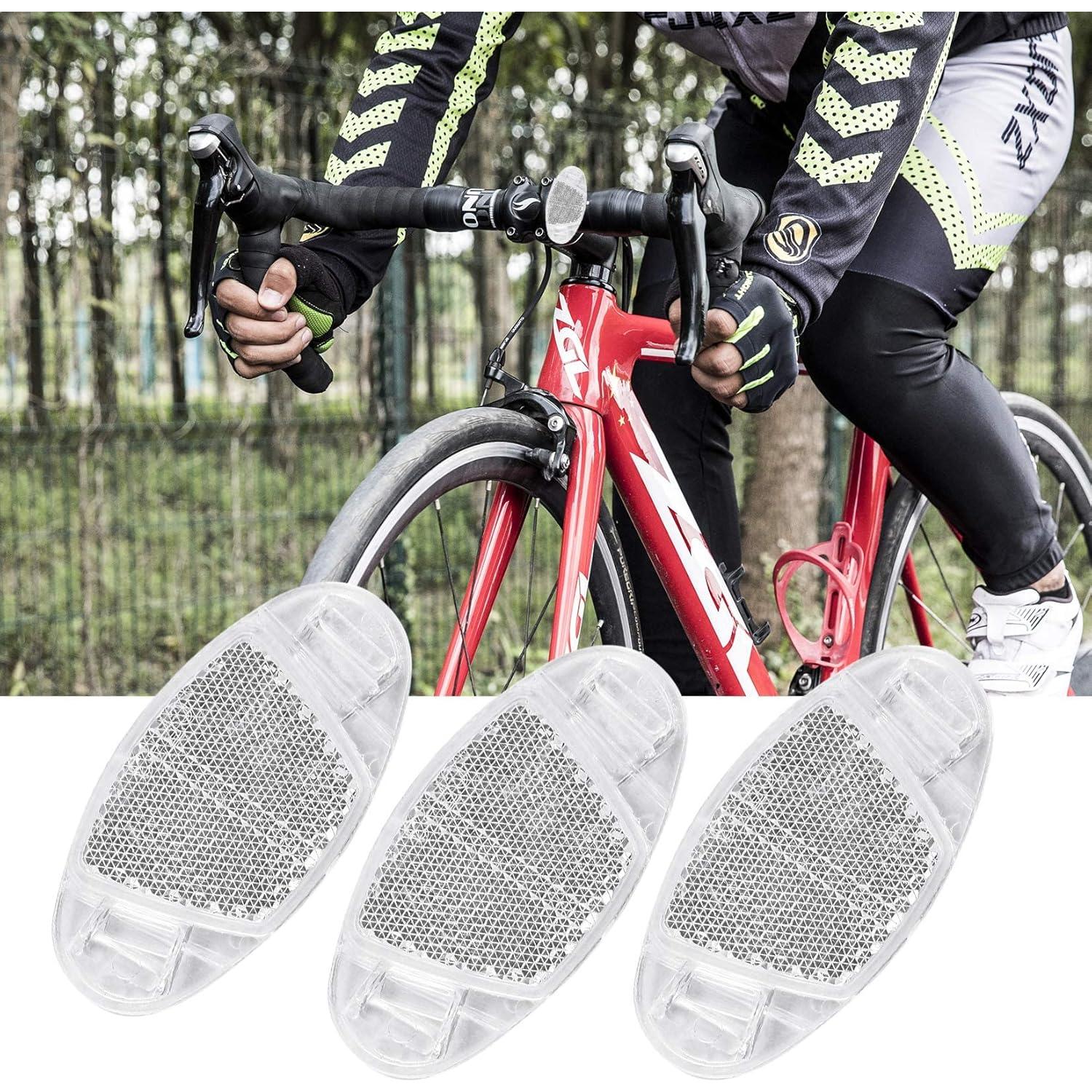 Kit de Reflectores para Bicicleta Siyurongg - 8 Pcs Rojo y Blanco
