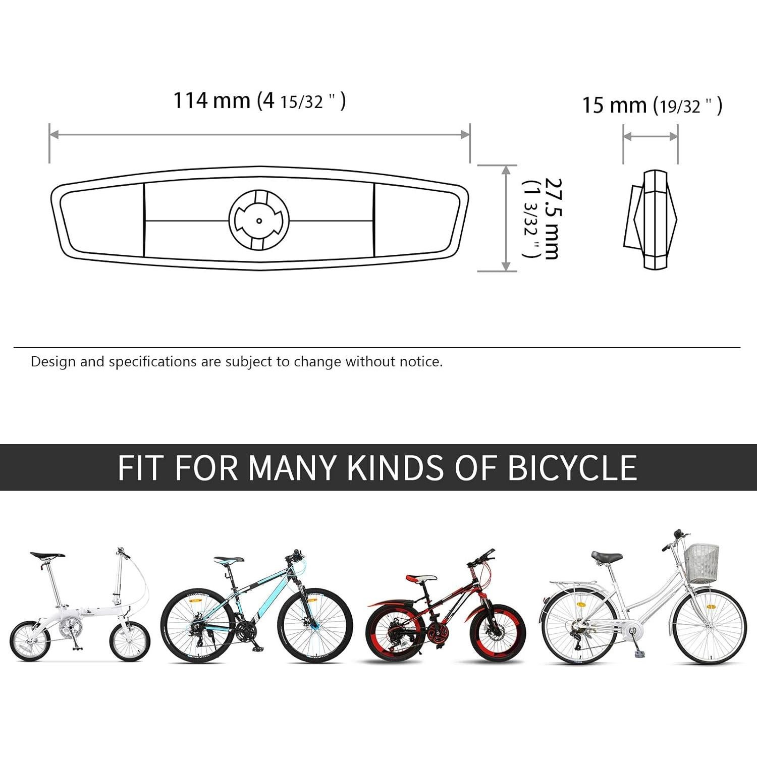 Reflectores de Rueda de Bicicleta HD - 2 Piezas Blancos