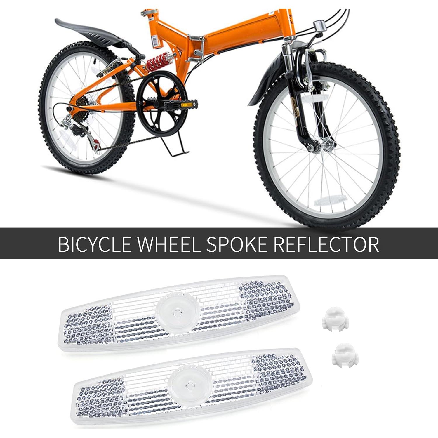 Reflectores de Rueda de Bicicleta HD - 2 Piezas Blancos