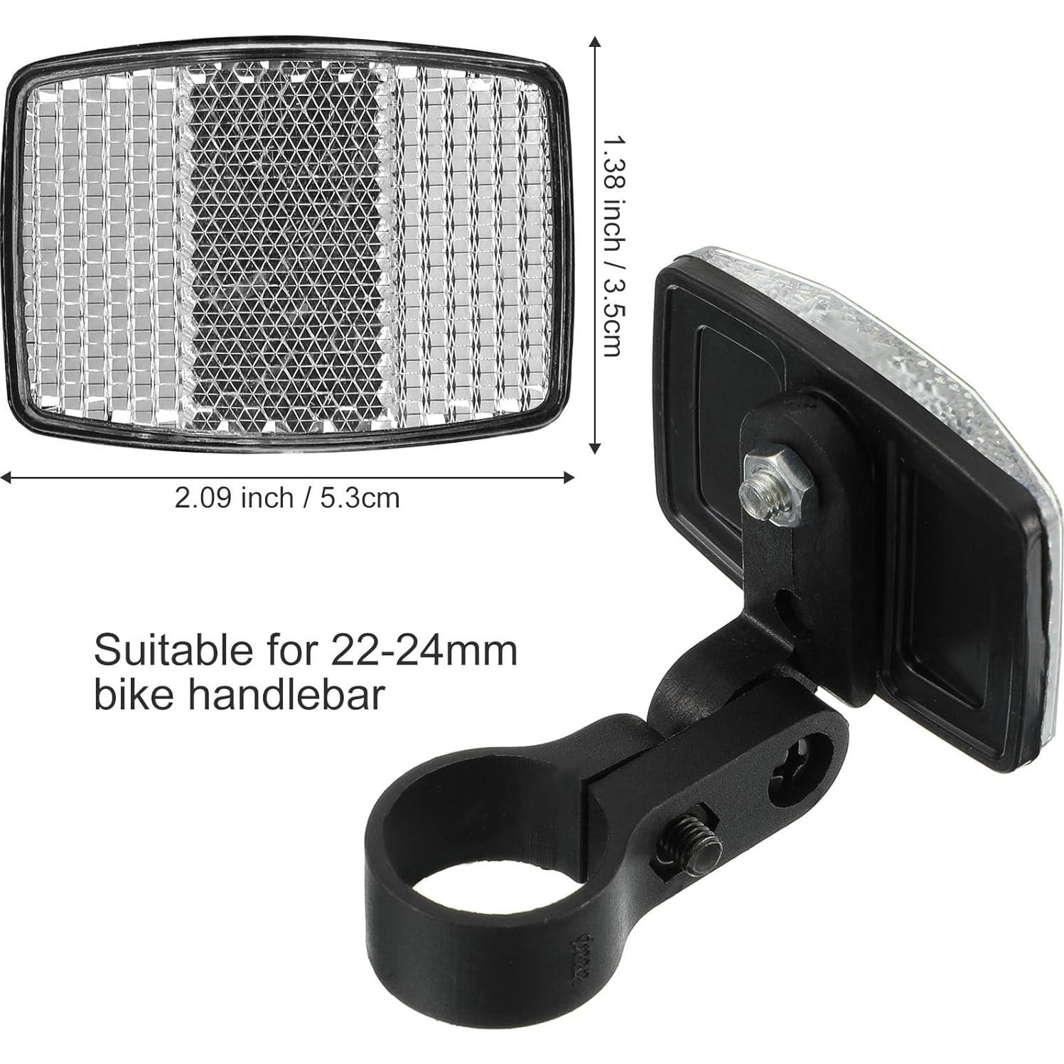 Reflectores de Bicicleta HESTYA 4 Piezas Rojos y Blancos