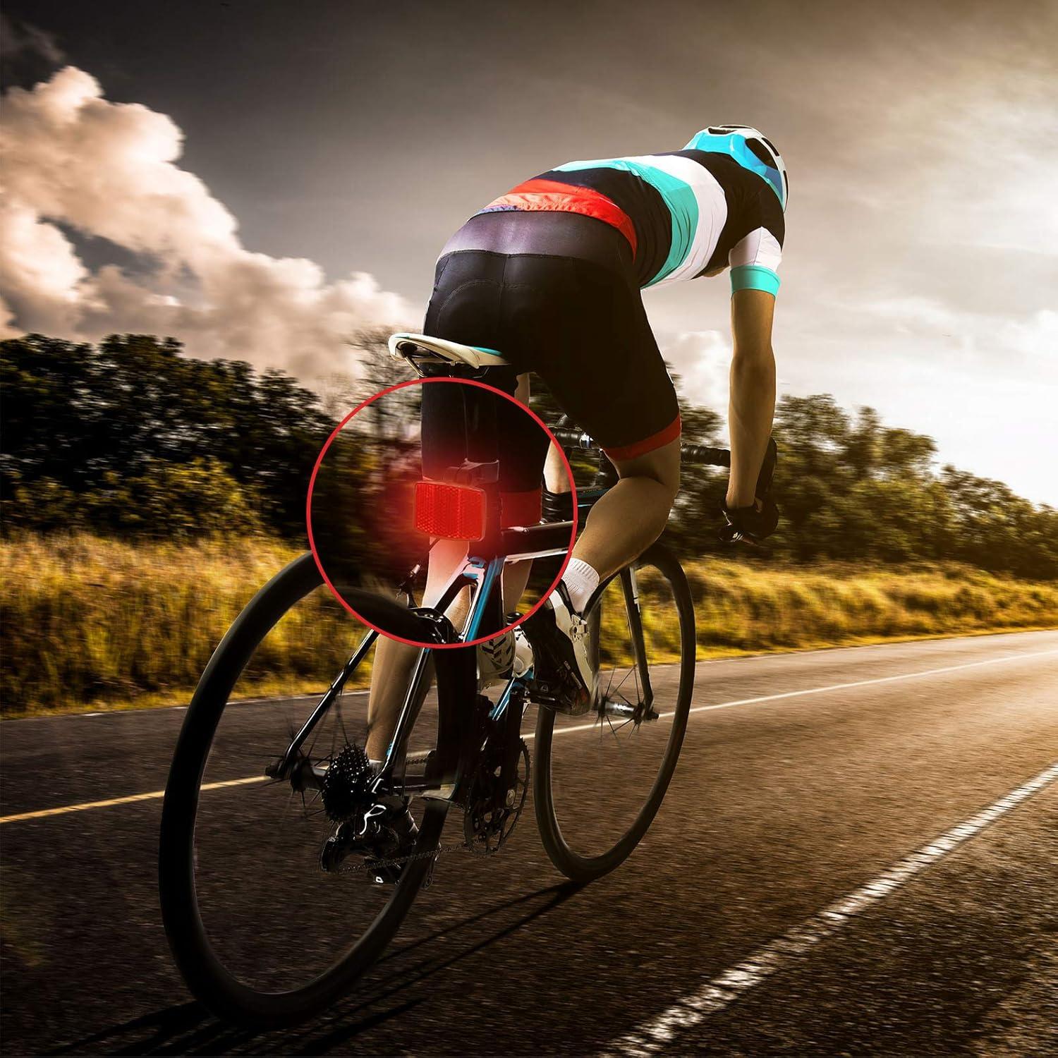 Reflectores de Bicicleta HESTYA 4 Piezas Rojos y Blancos