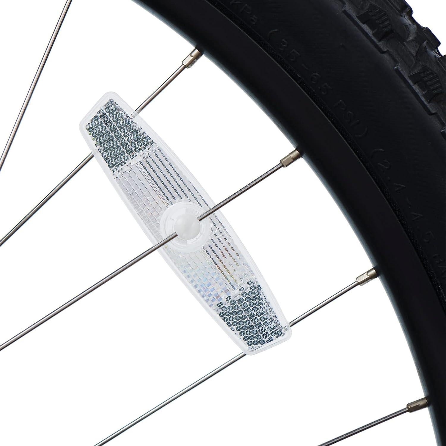 Mudder 12 Reflectores Blancos para Ruedas de Bicicleta