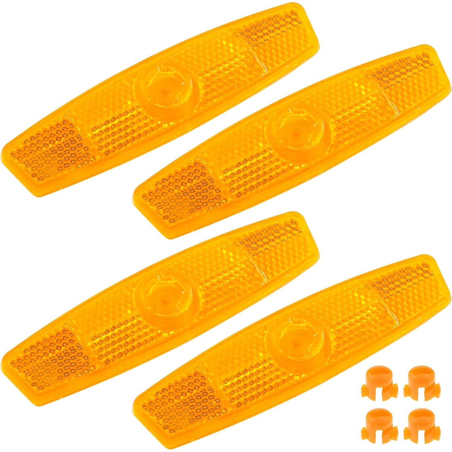 Reflectores de Bicicleta Coufce Amarillos x 4 - Seguridad Nocturna