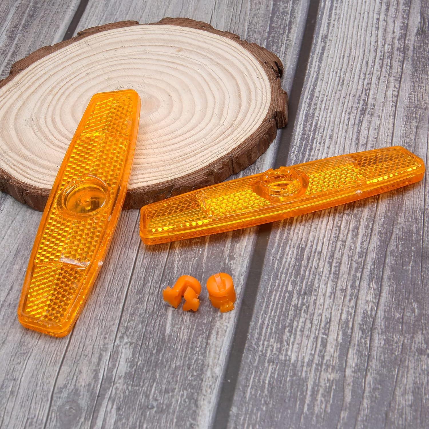 Reflectores de Bicicleta Coufce Amarillos x 4 - Seguridad Nocturna