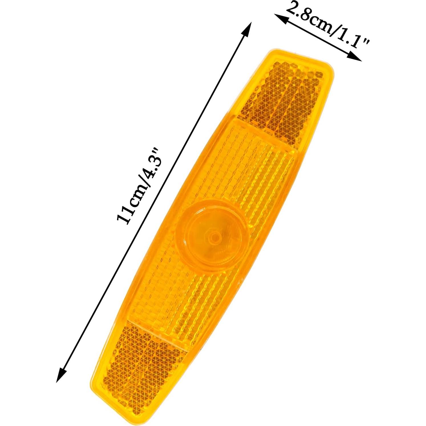 Reflectores de Bicicleta Coufce Amarillos x 4 - Seguridad Nocturna