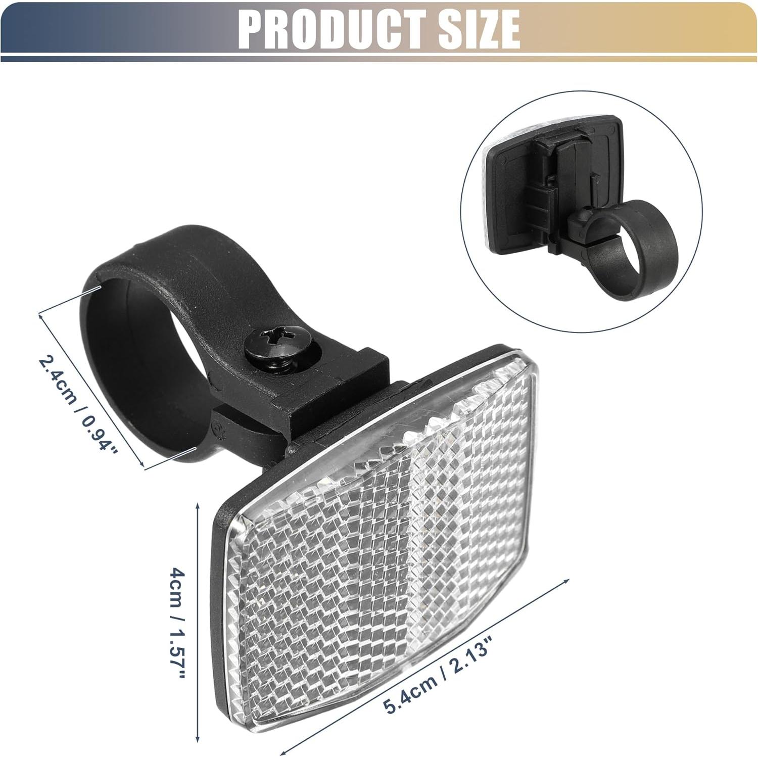 Reflectores de Bicicleta X AUTOHAUX 5.4x4cm Plástico Blanco