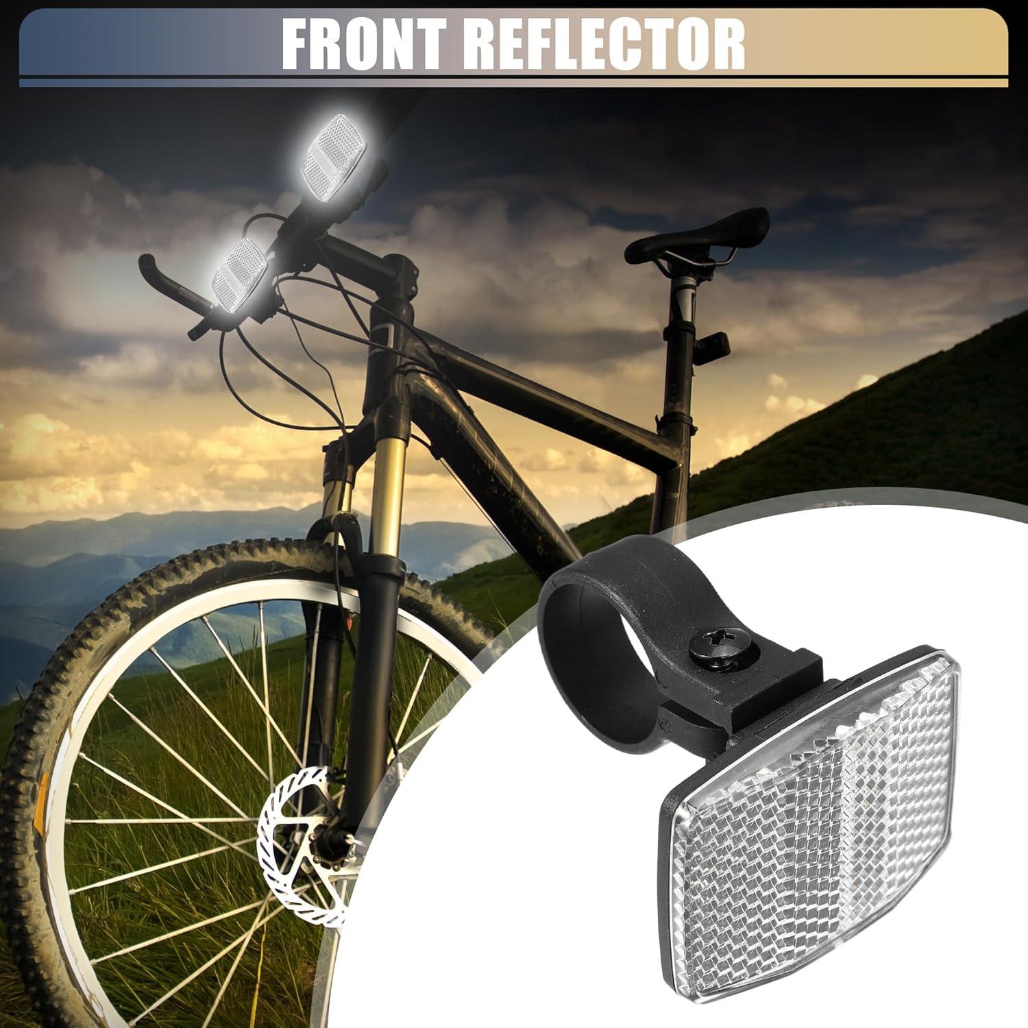 Reflectores de Bicicleta X AUTOHAUX 5.4x4cm Plástico Blanco