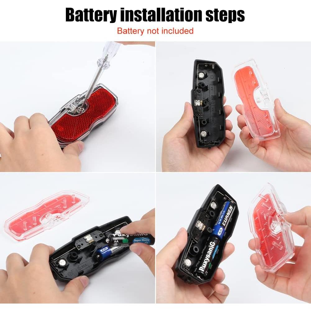 Luz Trasera Reflectante para Bicicleta GreceYou 80mm