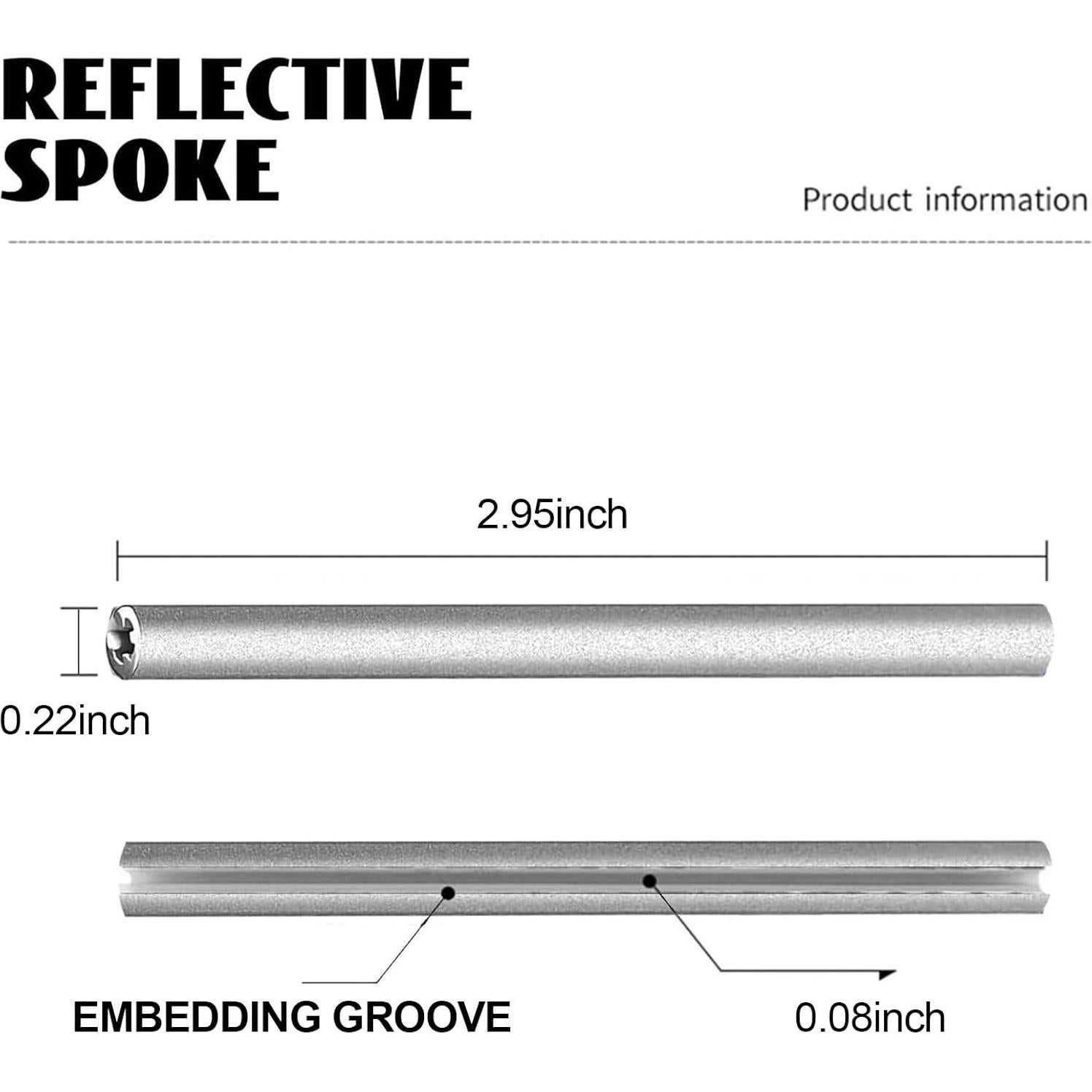 72 Bandas Reflectantes Shudyear para Radios de Bicicleta