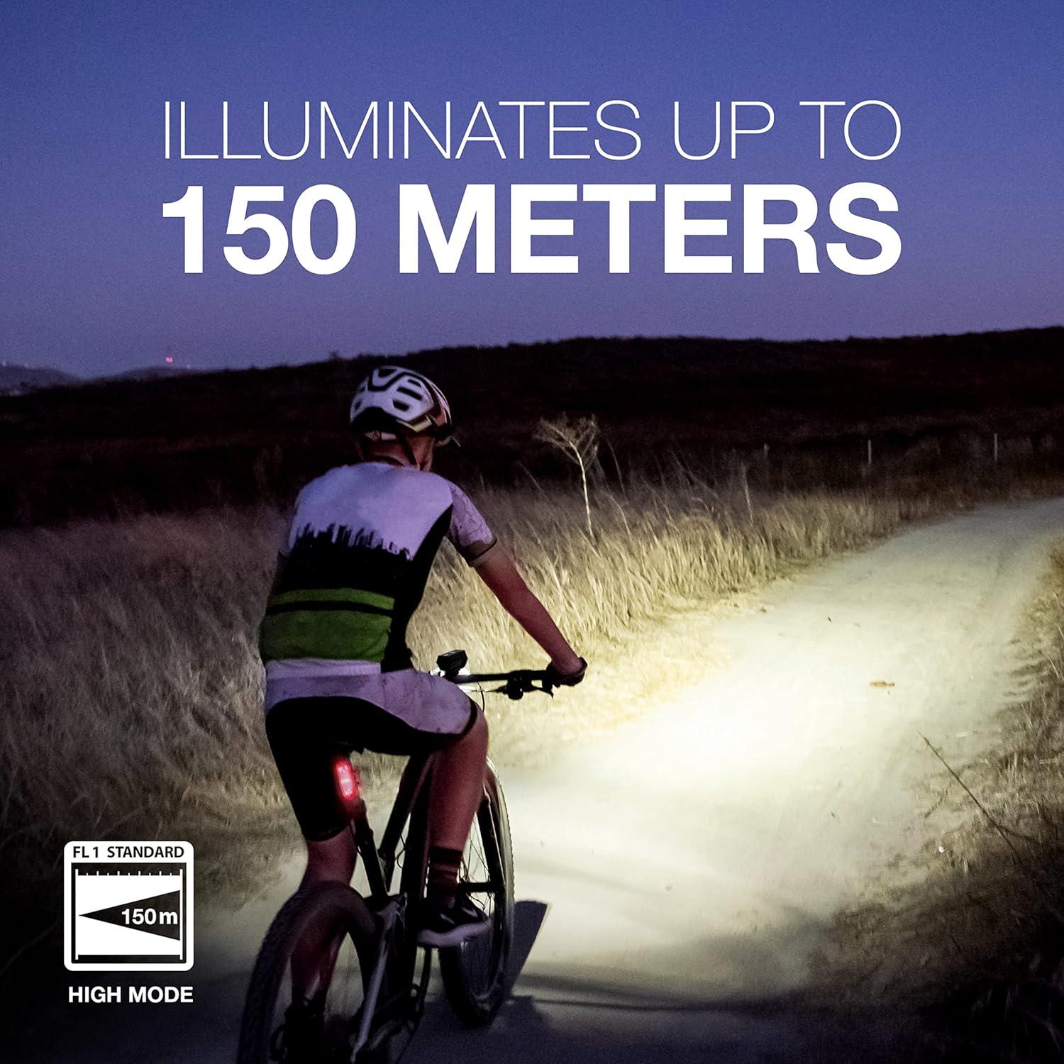 Luz de Bicicleta Recargable Energizer IPX4 LED Delantera y Trasera