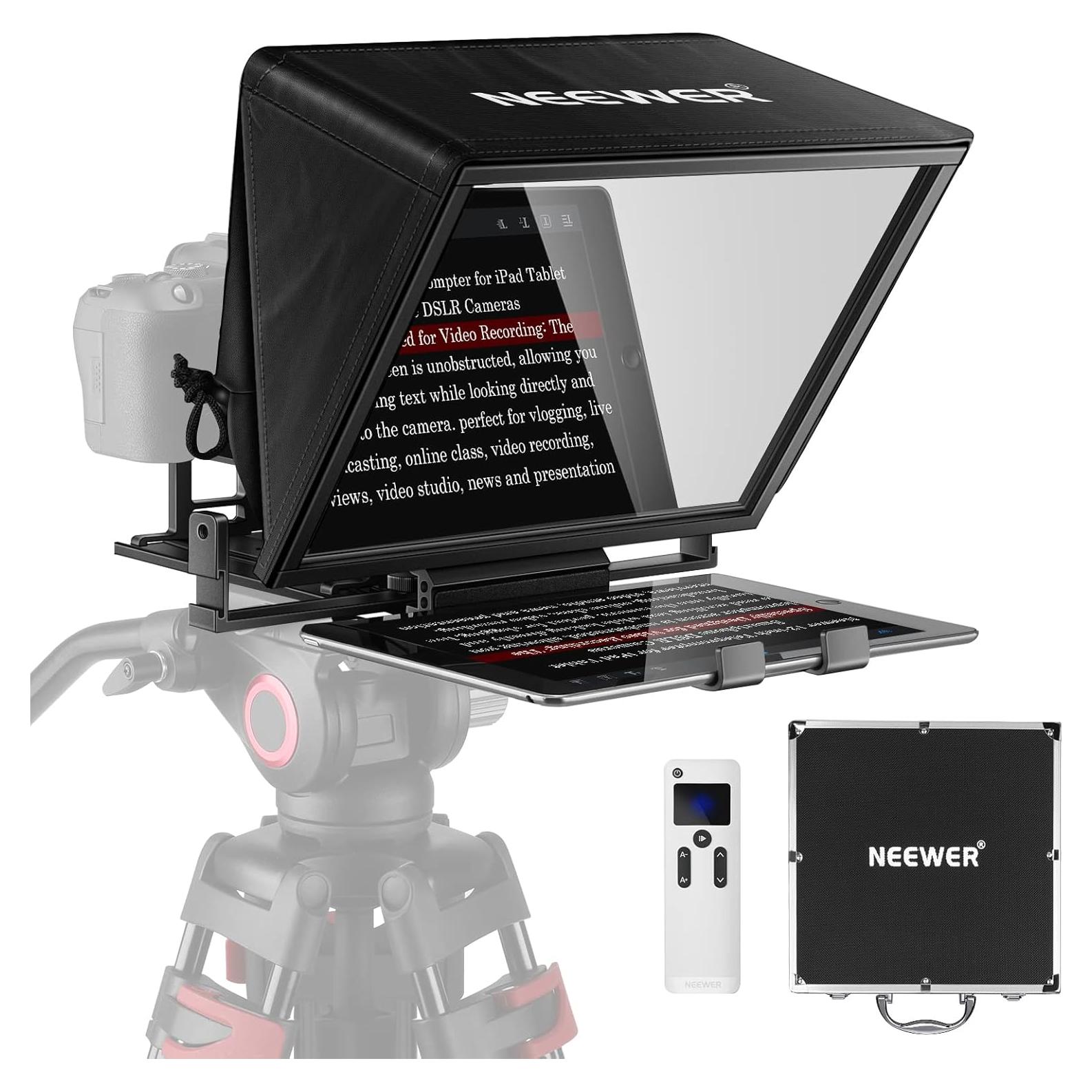 Teleprompter NEEWER X14 con control remoto y APP