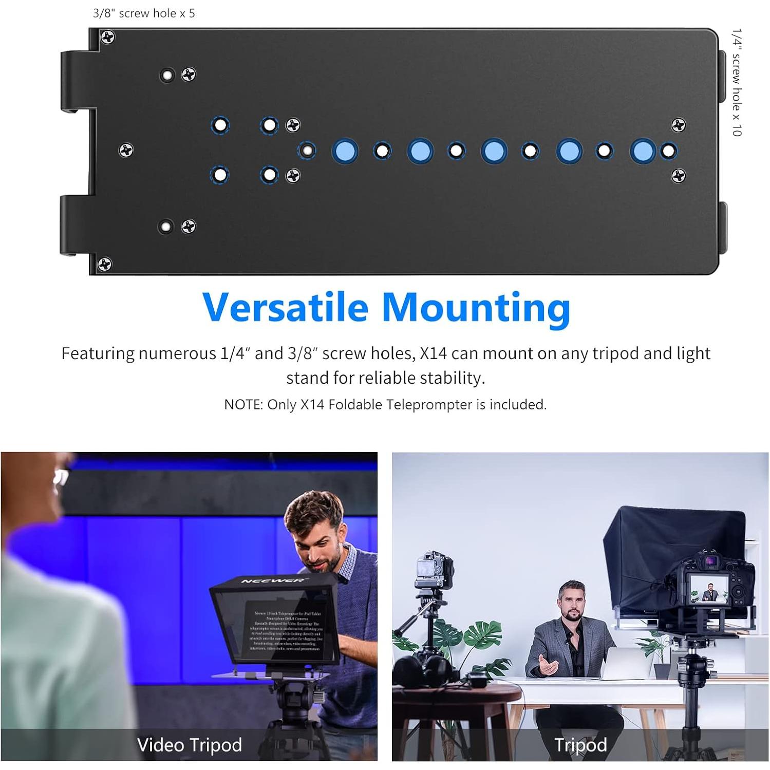 Teleprompter NEEWER X14 con control remoto y APP