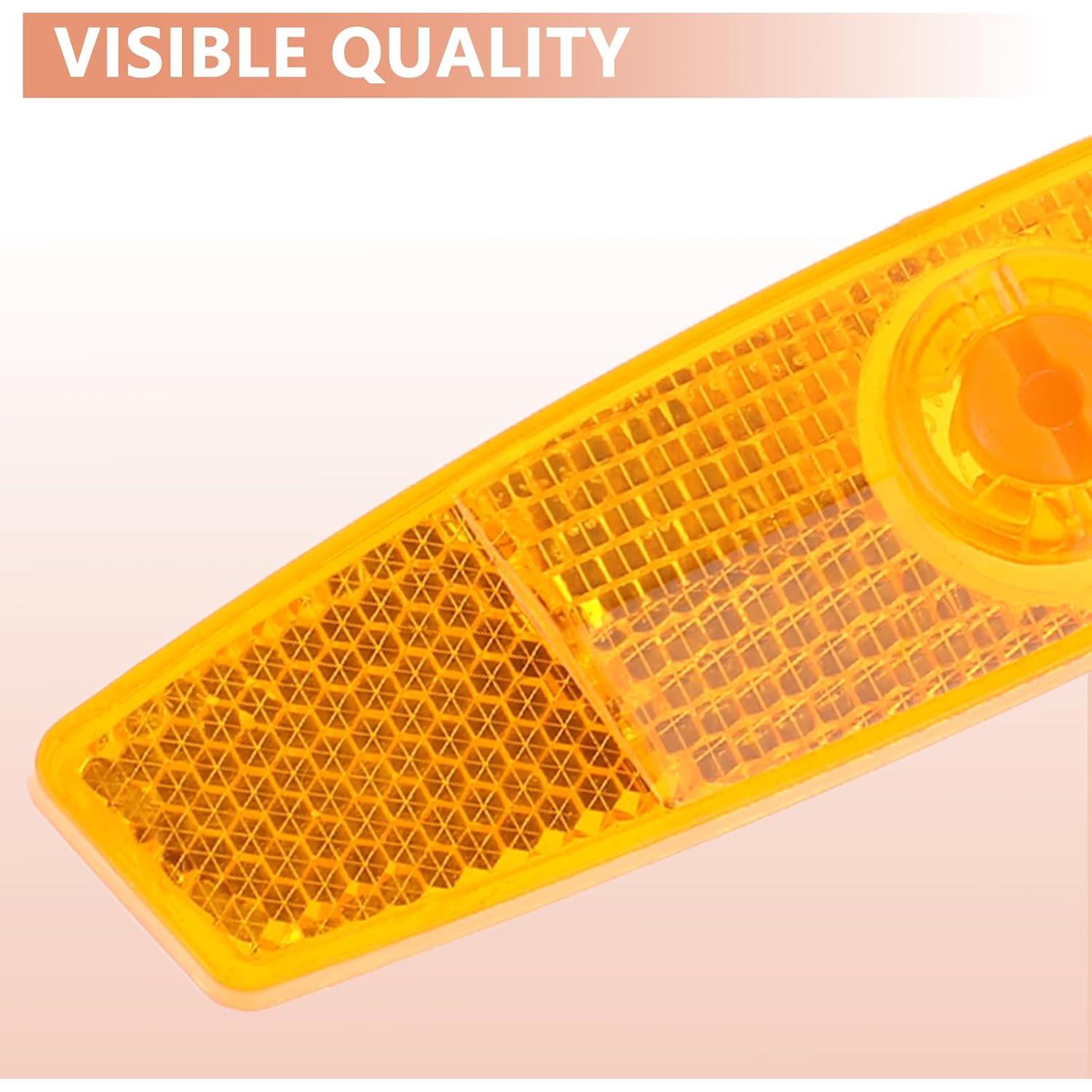 4 Reflectores de Rueda para Bicicleta Salbsever Amarillo