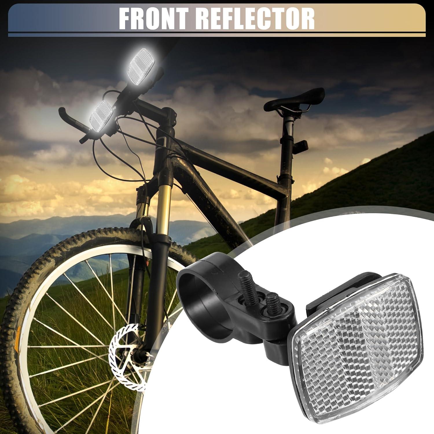 Kit de Reflectores de Seguridad para Bicicleta X AUTOHAUX Rojo y Blanco