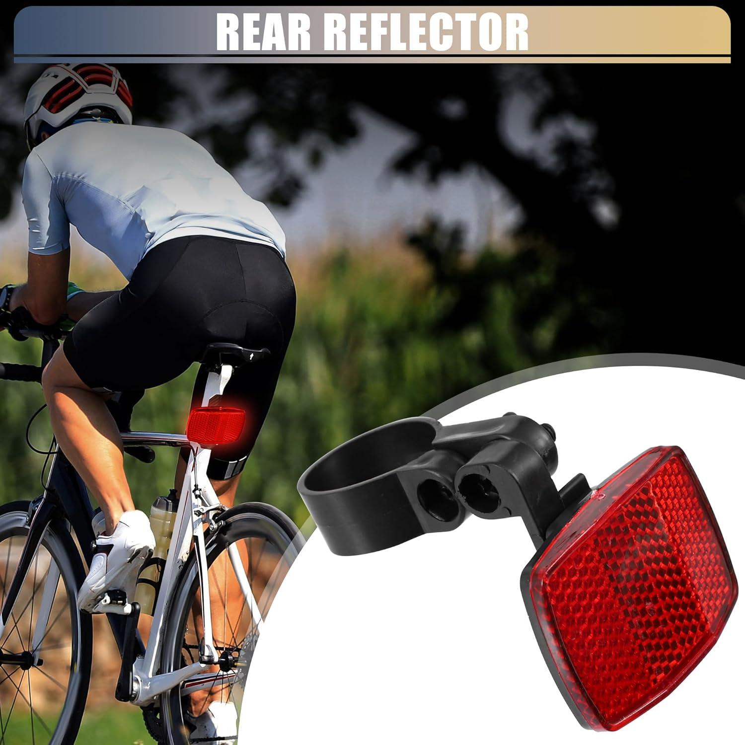 Kit de Reflectores de Seguridad para Bicicleta X AUTOHAUX Rojo y Blanco