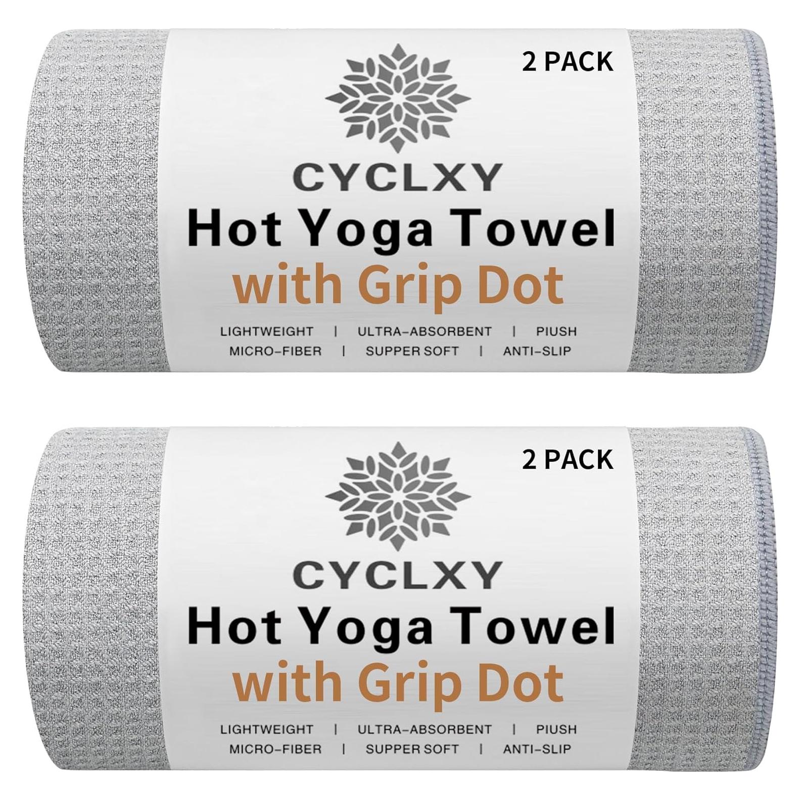 Toallas de Yoga Caliente CYCLXY Antideslizantes 2 Unidades