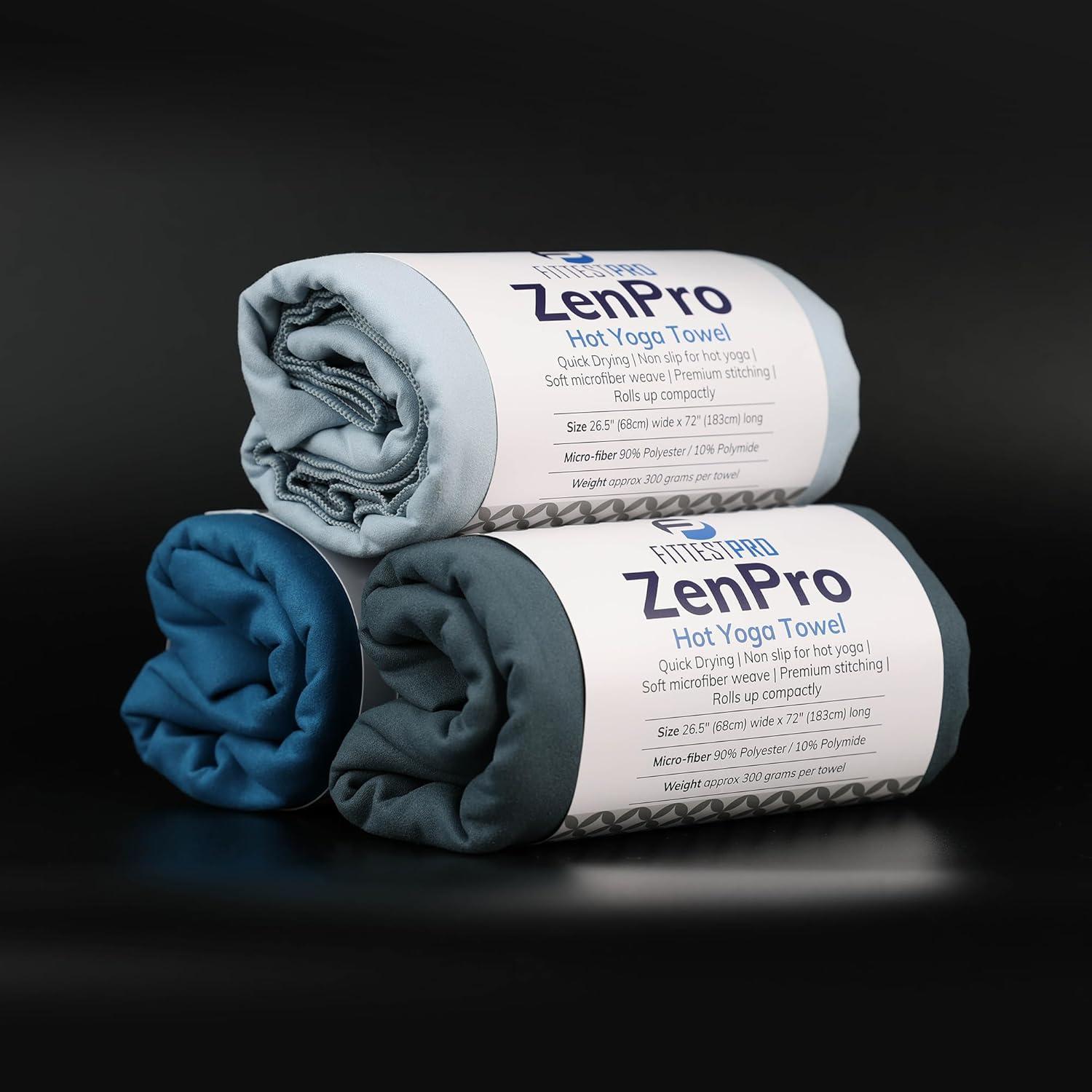 Toalla de Yoga Antideslizante Fittest Pro Microfibra 182x67 Gris