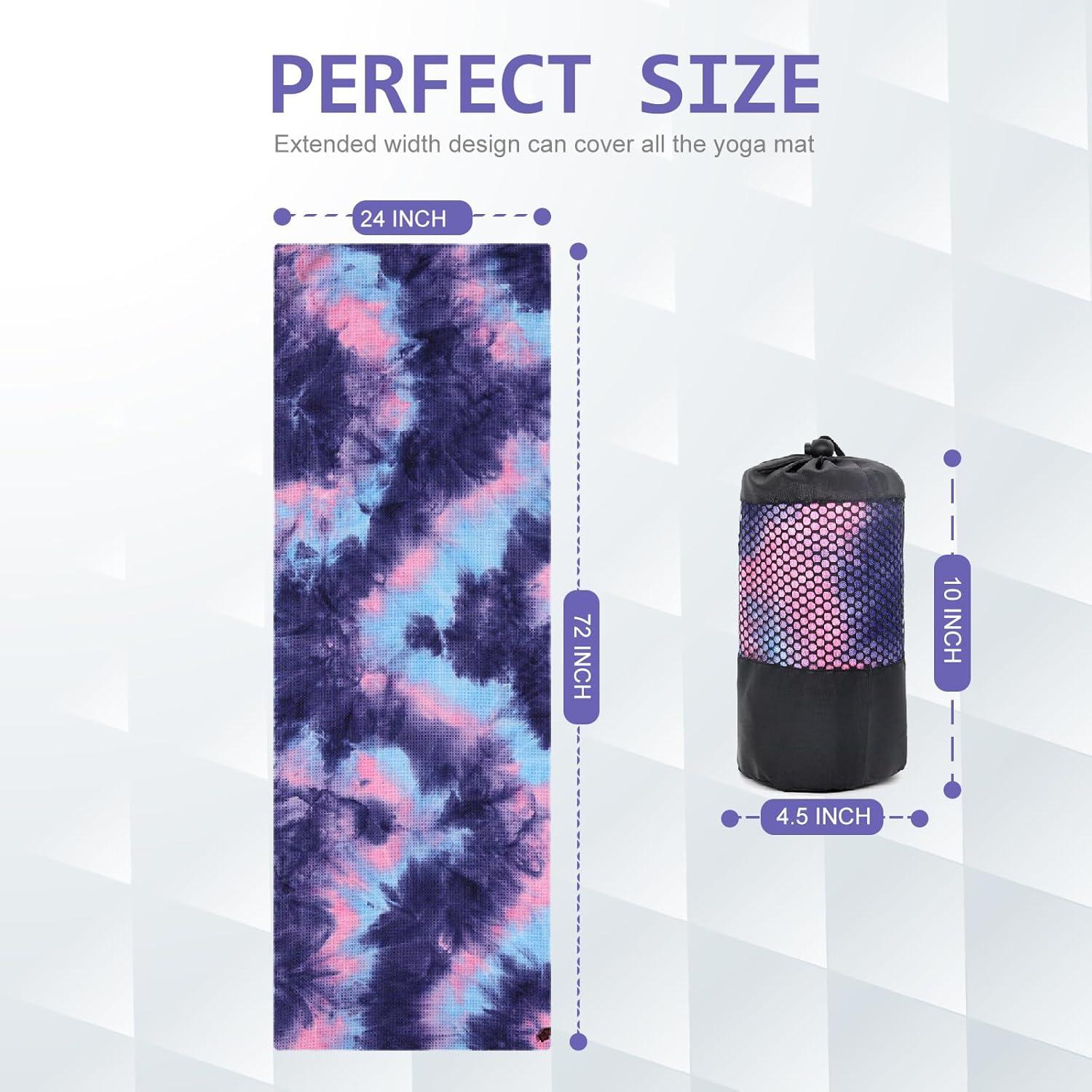 Toalla de Yoga Eunzel 100% Microfibra Antideslizante 61x183cm