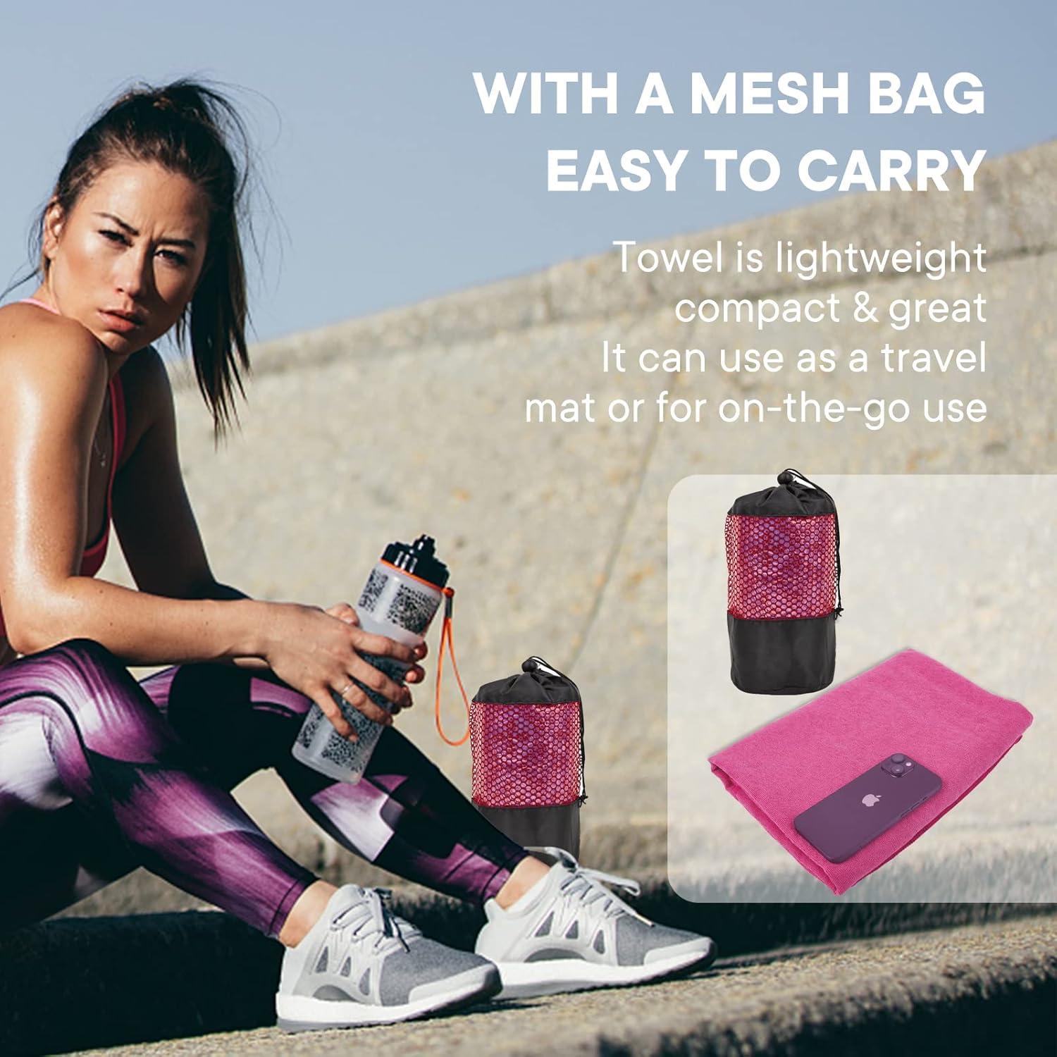 Toalla de Yoga Yuilgdo Antideslizante Microfibra 183x61cm