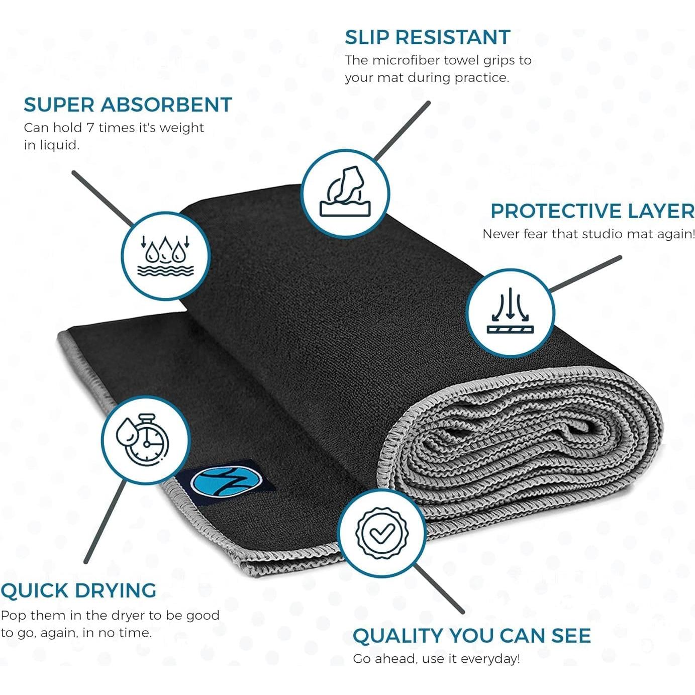 Toalla de Yoga Antideslizante Youphoria Microfibra 61x183 cm