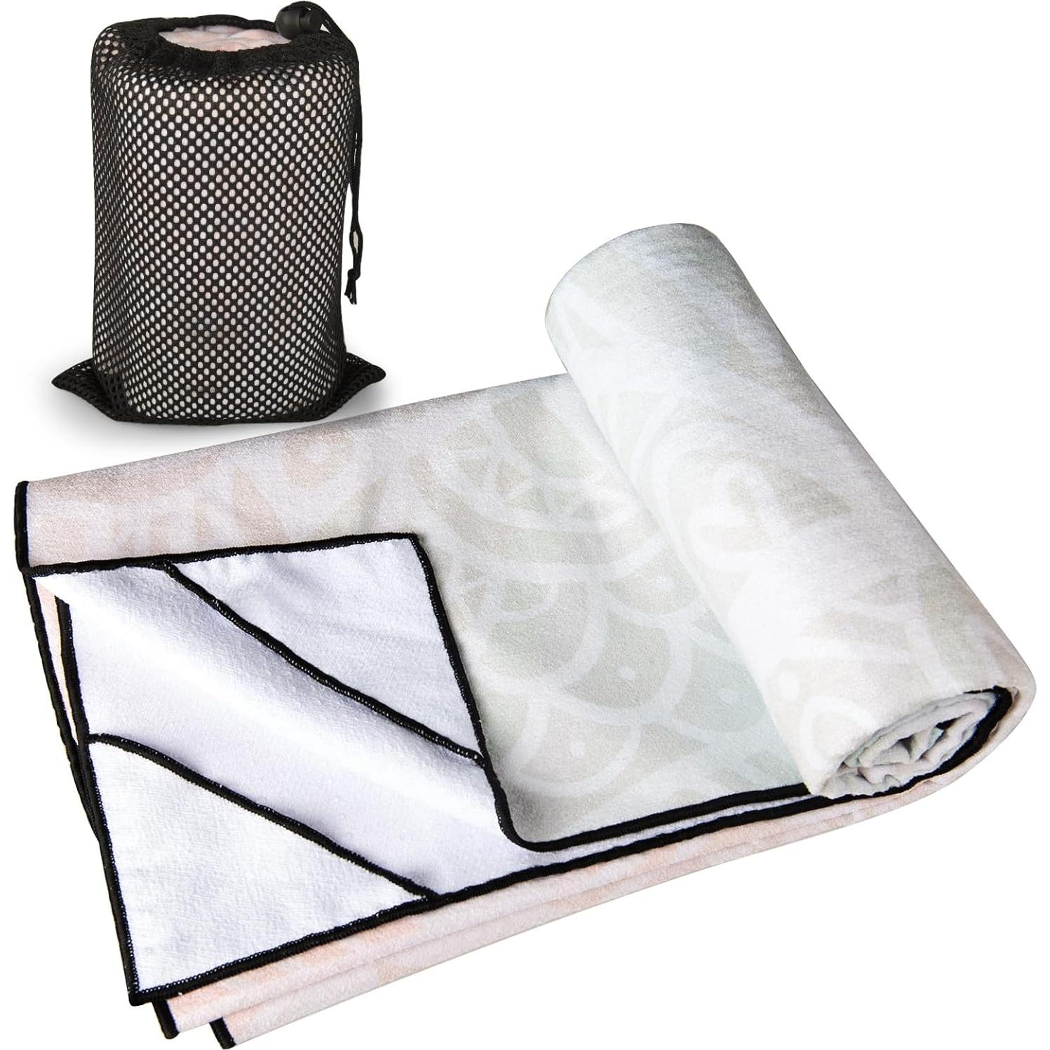 Toalla de Yoga Colorida Colorful Star Mandala Rosa 178x66cm