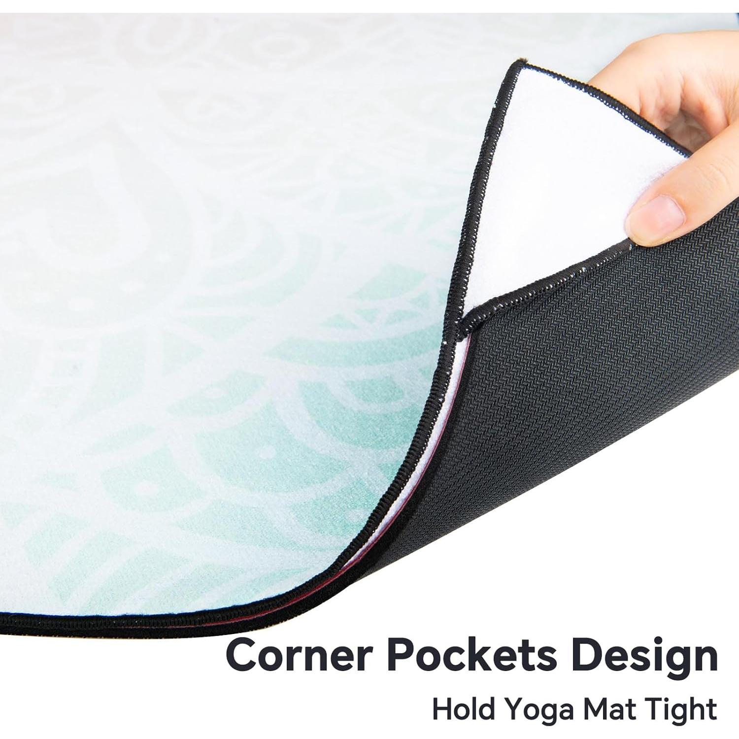 Toalla de Yoga Colorida Colorful Star Mandala Rosa 178x66cm