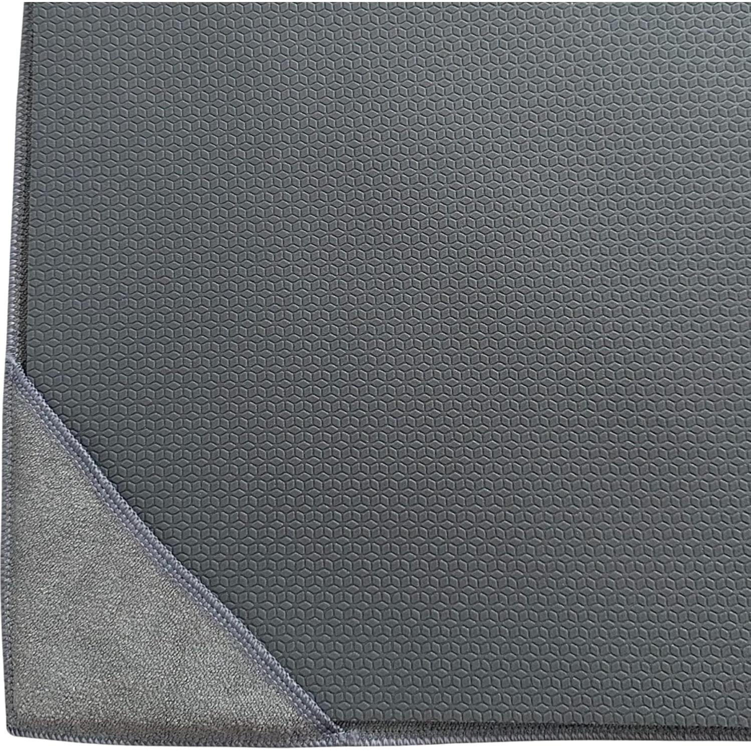 Toalla de Yoga Antideslizante NORCIA 185x63.5cm Microfibra Gris