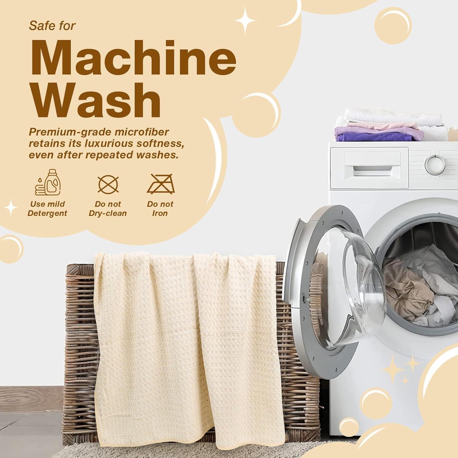 Toalla de Yoga Antideslizante SOOWASH 71x183 cm Beige 2 Pcs