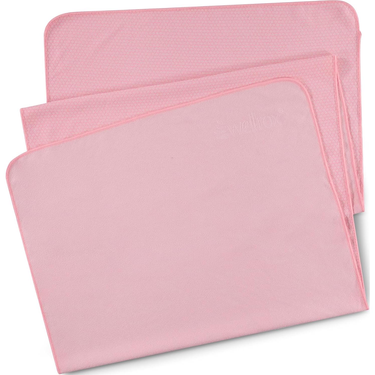 Toalla de Mat de Yoga Antideslizante Wellrox 187x66 cm Rosa