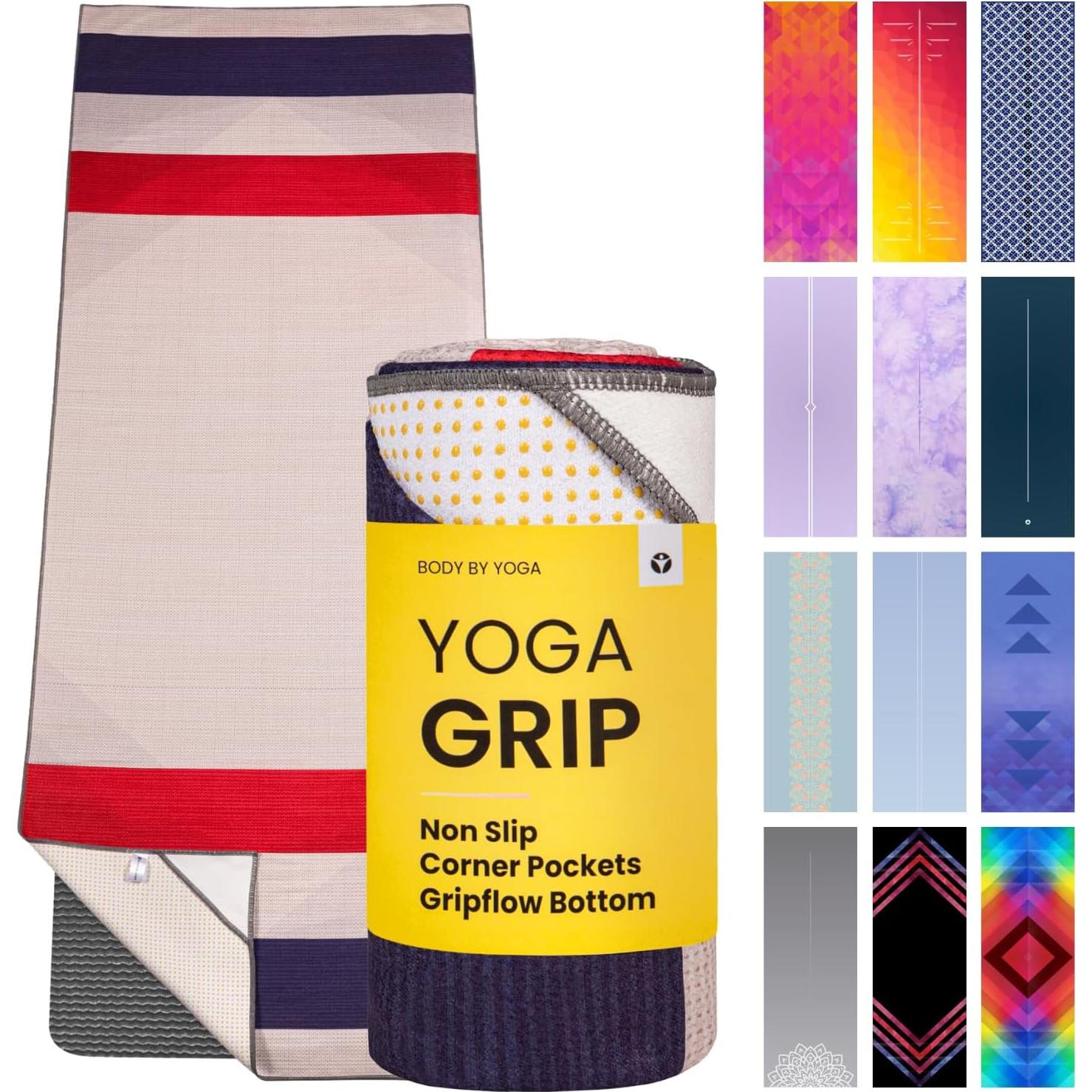 Toalla de Yoga Antideslizante Body By Yoga 182.88x63.5cm