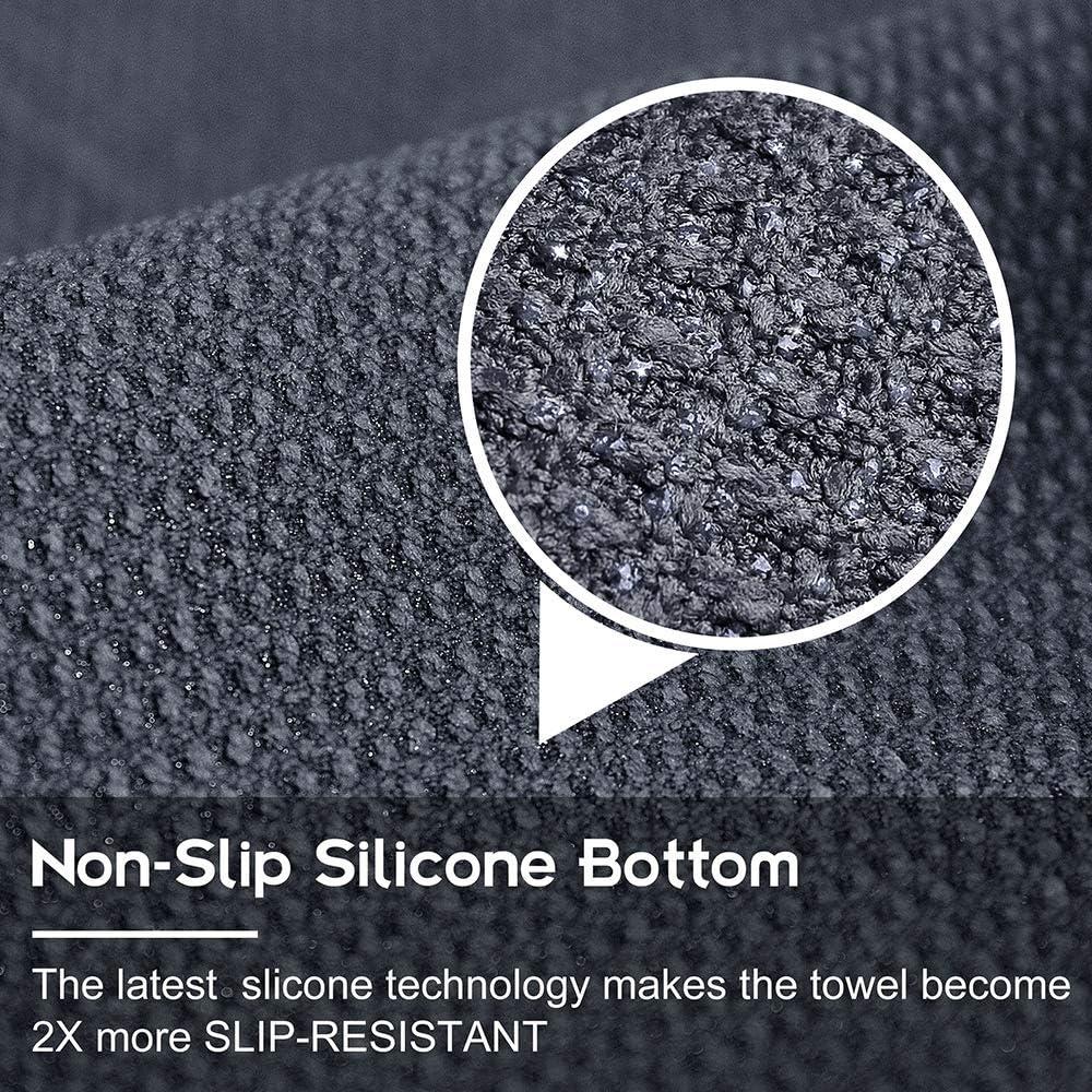 Toalla de Yoga Heathyoga Antideslizante 182.88x66.04cm Microfibra